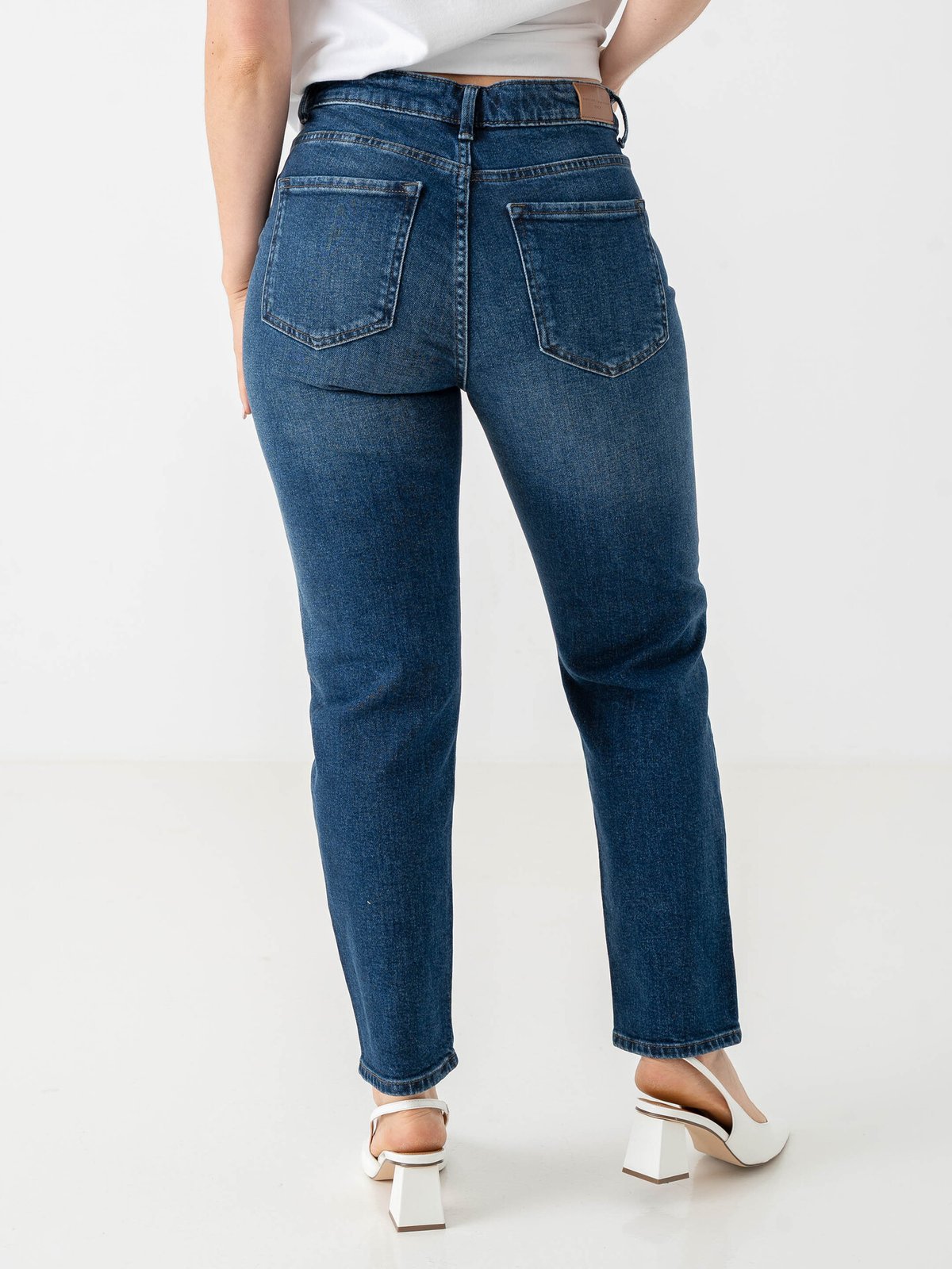 Only Emily Stretch High Waist Denim Dark Blue Denim