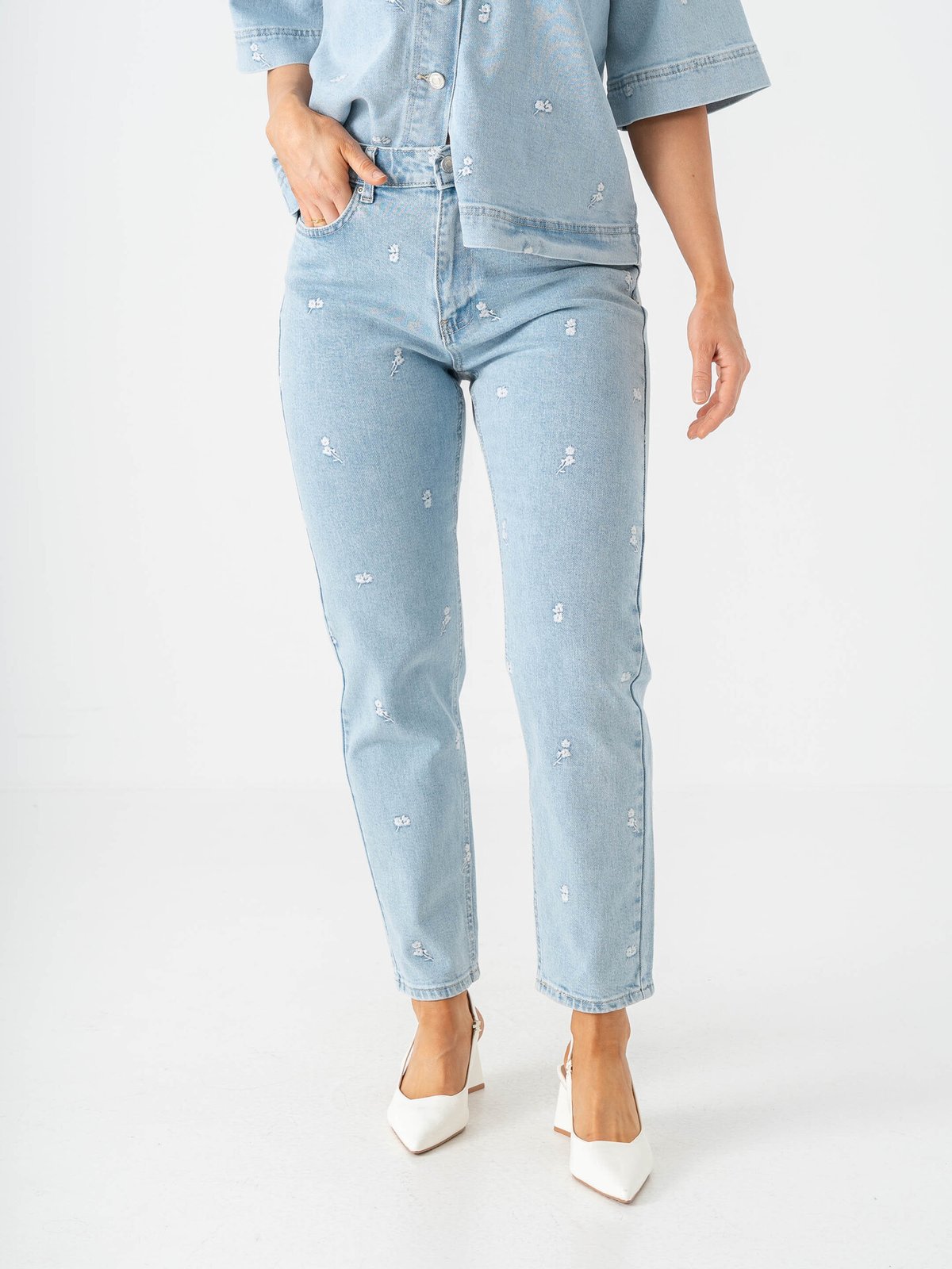 Only Emily Stretch High Waist Denim Light Blue Denim