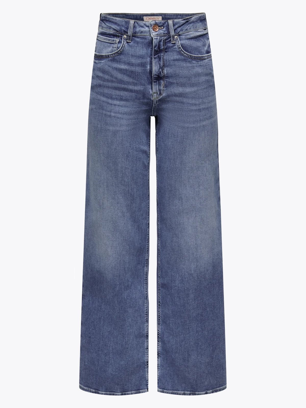 Only Madison Blush High Waist Wide Denim Medium Blue Denim