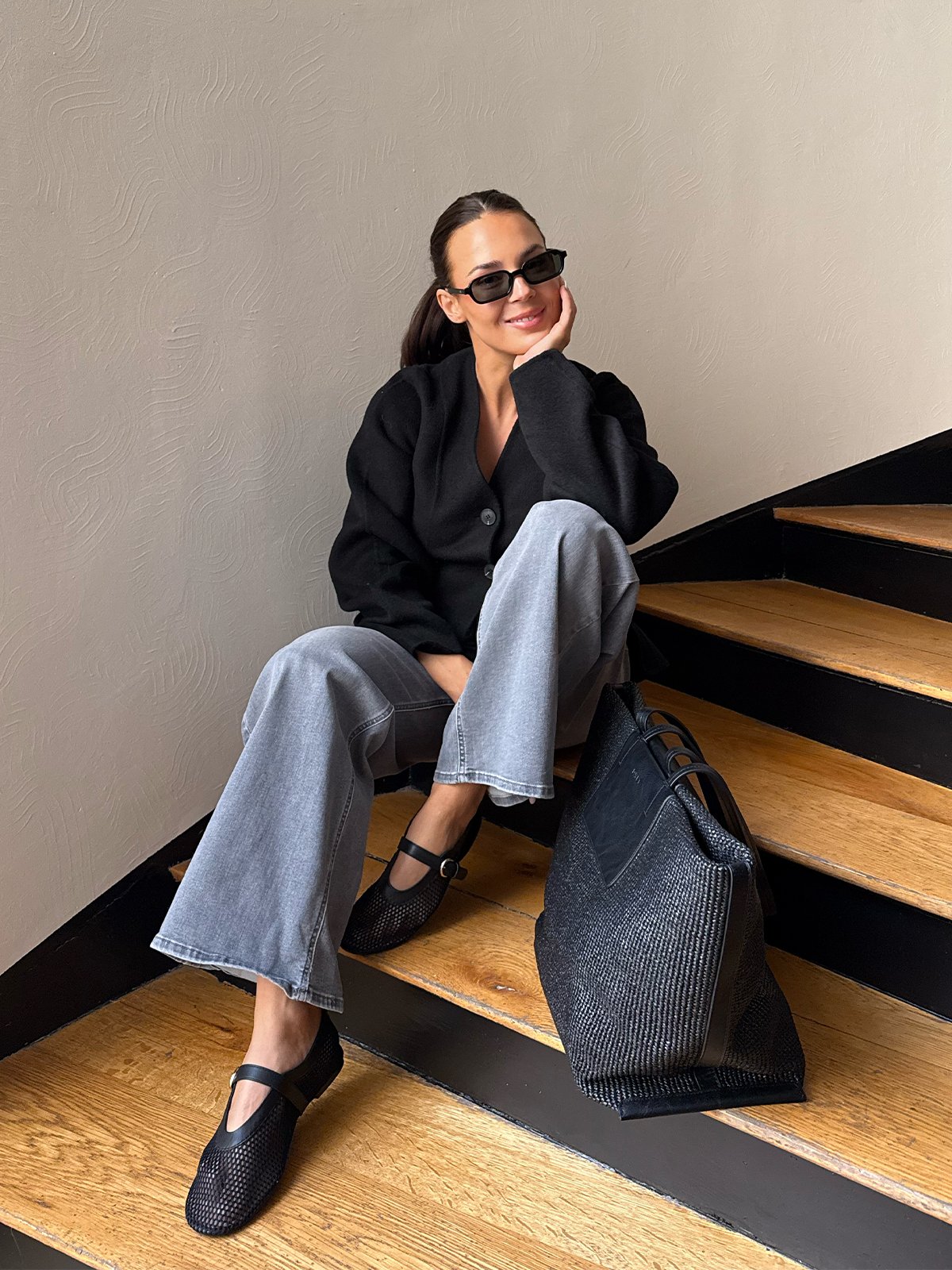 Only Madison Blush High Waist Wide Denim Light Grey Denim