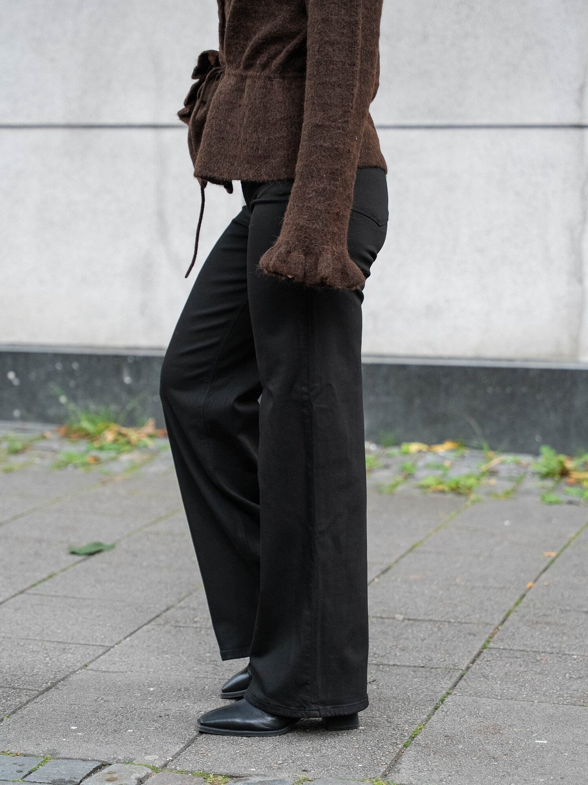 Only Madison Blush High Waist Wide Denim Black Denim