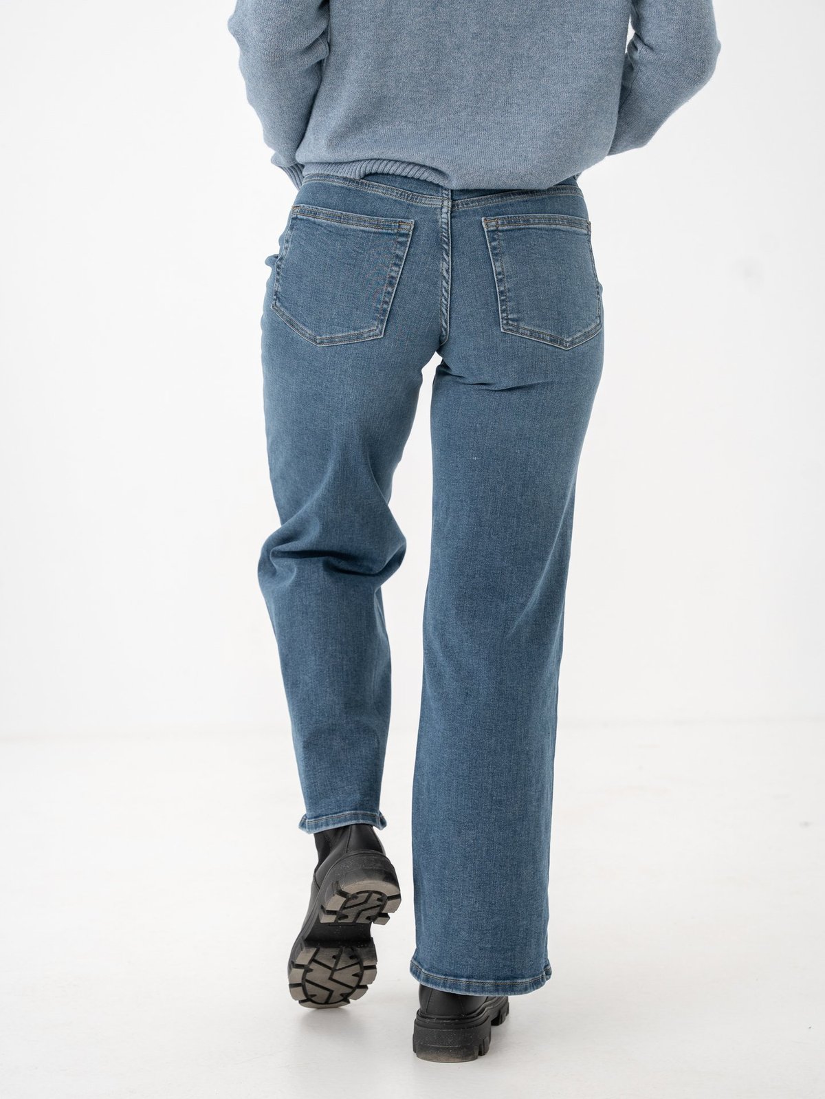 Only Madison Blush High Waist Wide Denim Special Blue Grey Denim