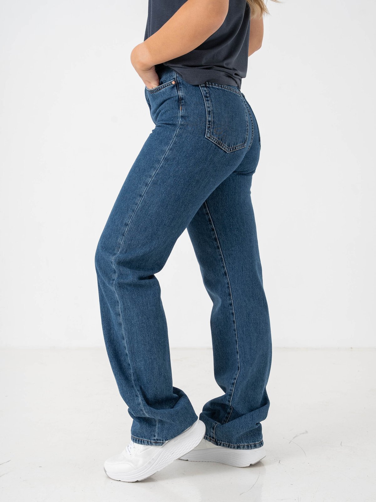 Only Silje Ex High Waisted Wide Denim Medium Blue Denim