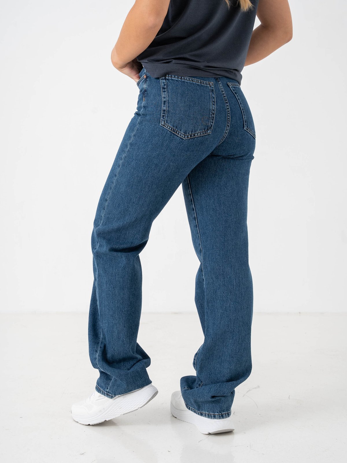 Only Silje Ex High Waisted Wide Denim Medium Blue Denim