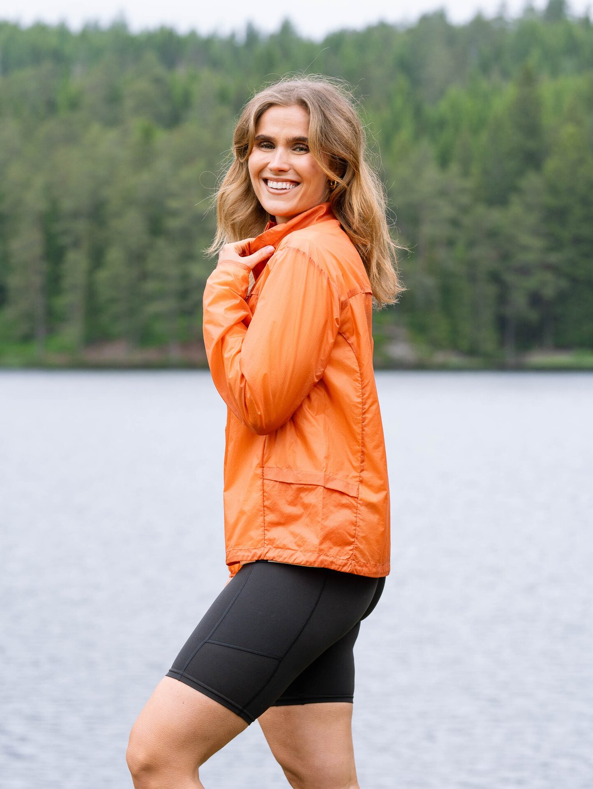 Patagonia Houdini Stash 1/2 Zip Pullover Rock Melon