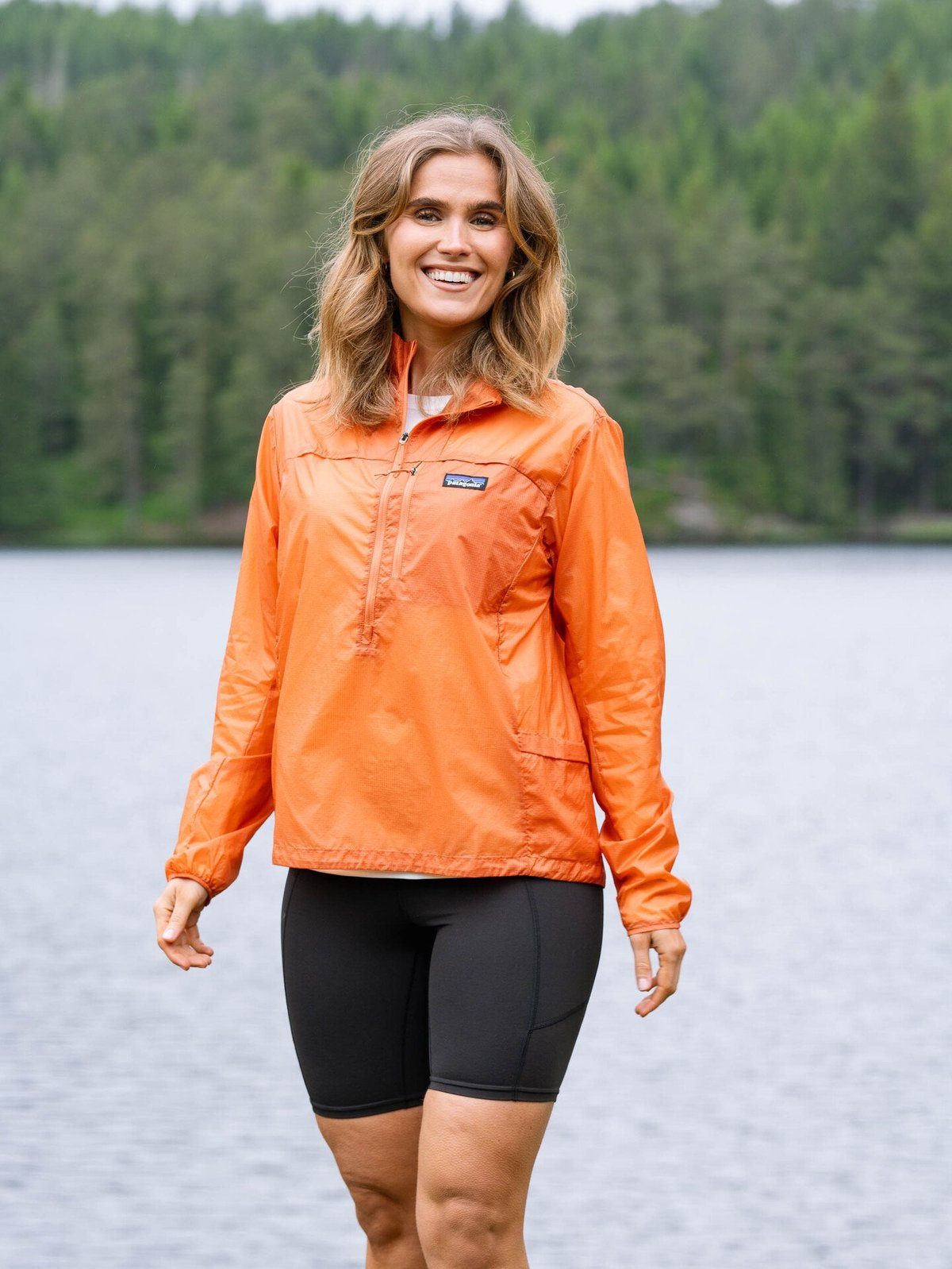 Patagonia Houdini Stash 1/2 Zip Pullover Rock Melon