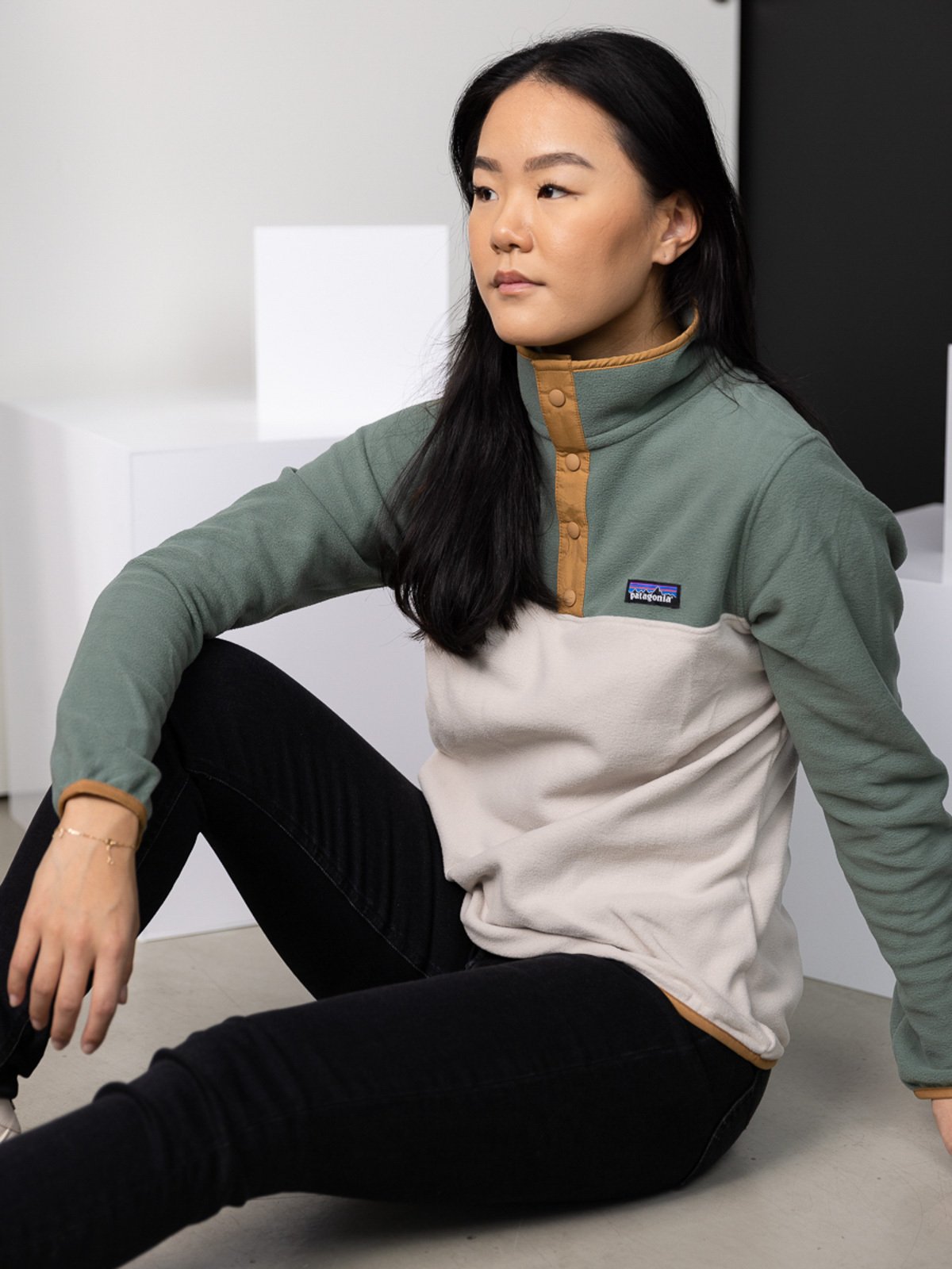 Patagonia W Micro D Snap-T P/O Pumice