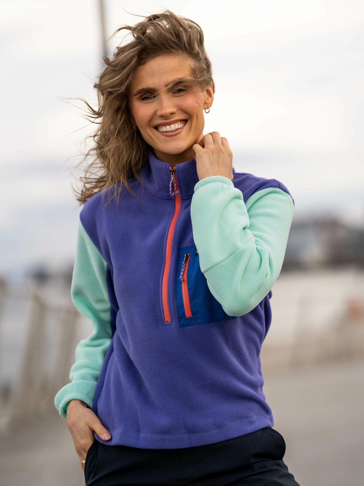 Patagonia W's Microdini 1/2 Zip P/O Perennial Purple