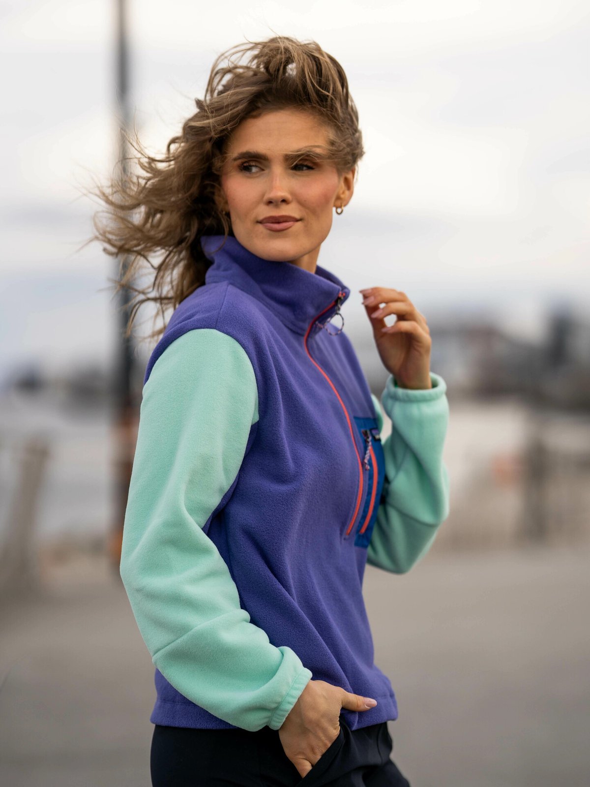 Patagonia W's Microdini 1/2 Zip P/O Perennial Purple