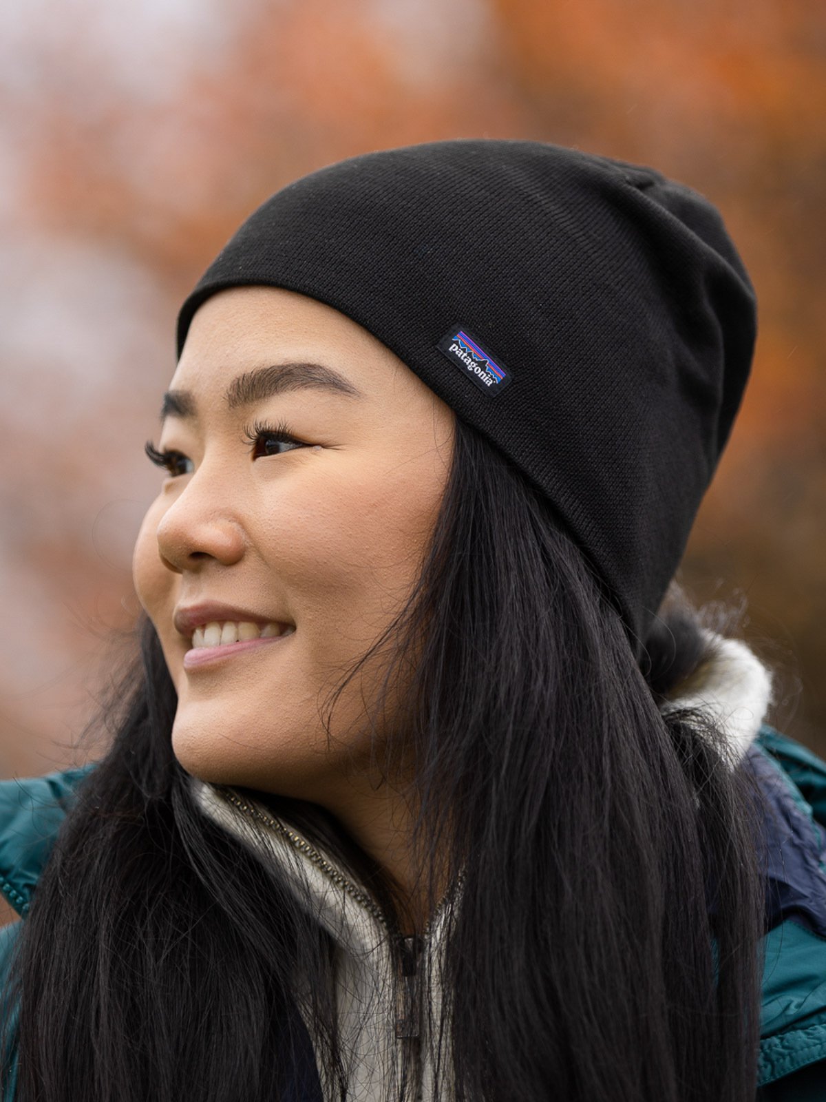 Patagonia Beanie Hat Logo Belwe Mini Black