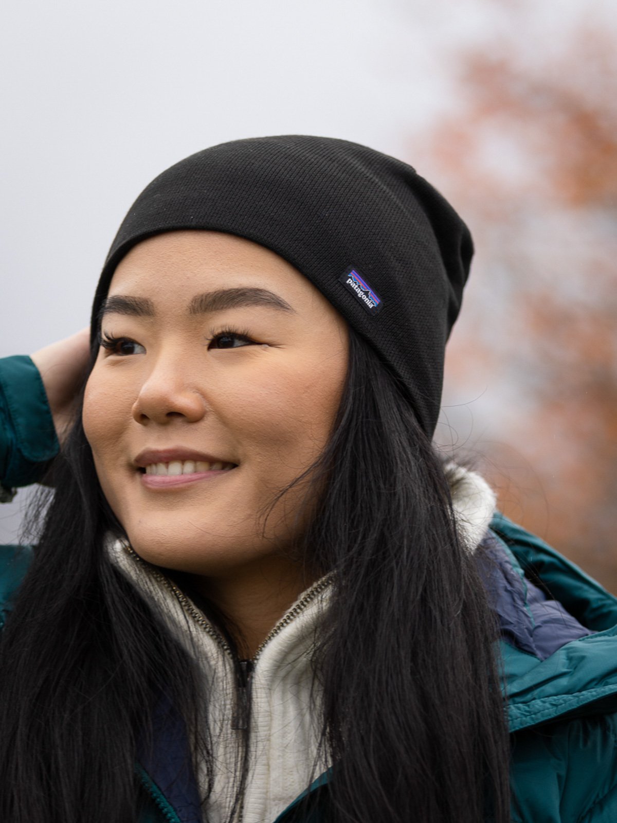 Patagonia Beanie Hat Logo Belwe Mini Black