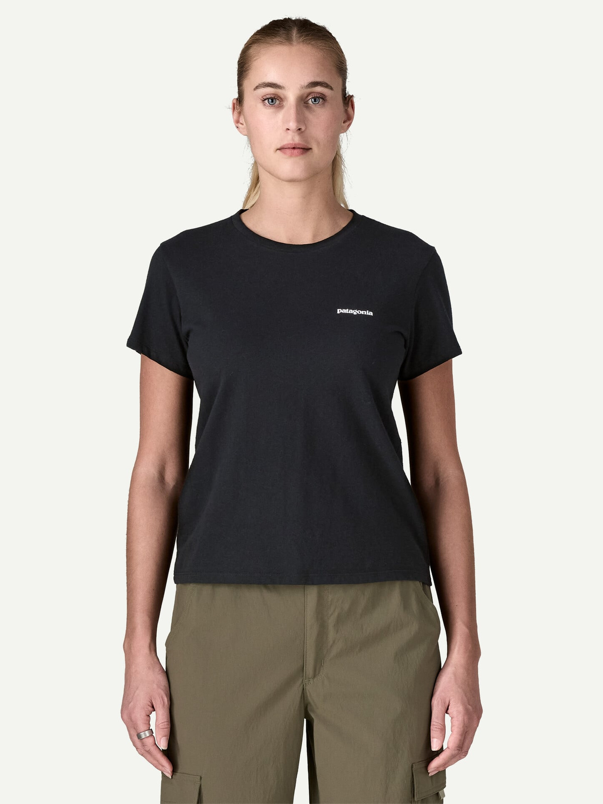 Patagonia Women’s P-6 Logo Responsibili-Tee Black