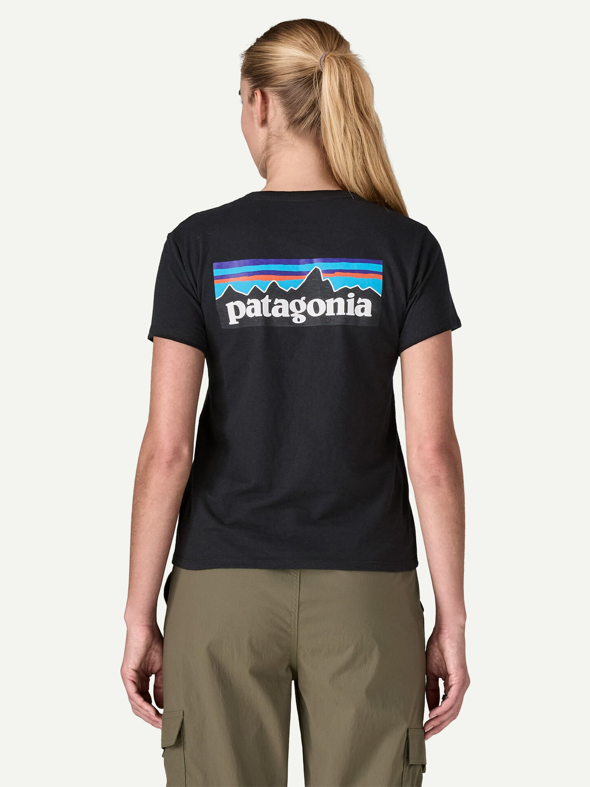 Patagonia Women’s P-6 Logo Responsibili-Tee Black