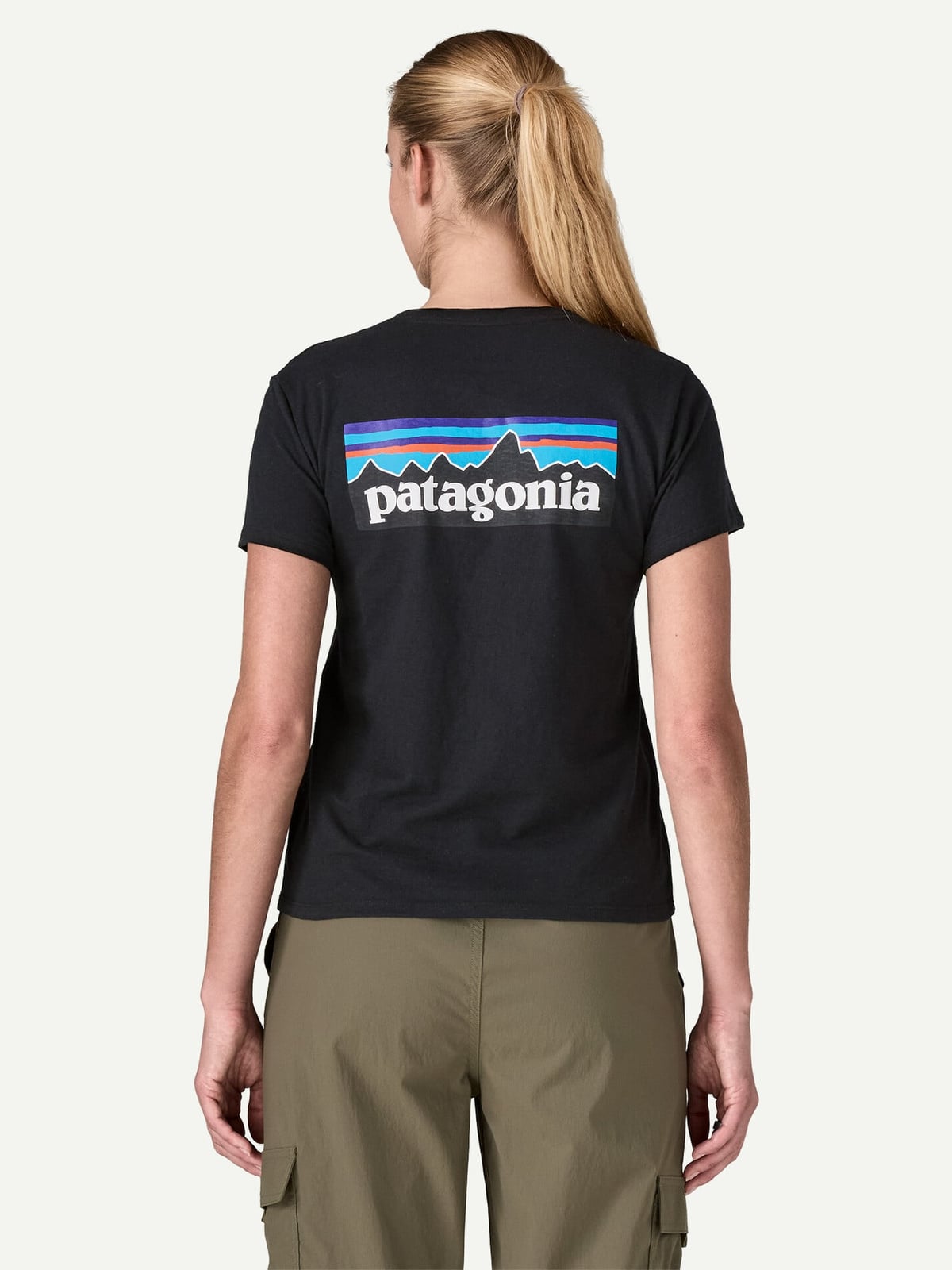 Patagonia Women’s P-6 Logo Responsibili-Tee Black