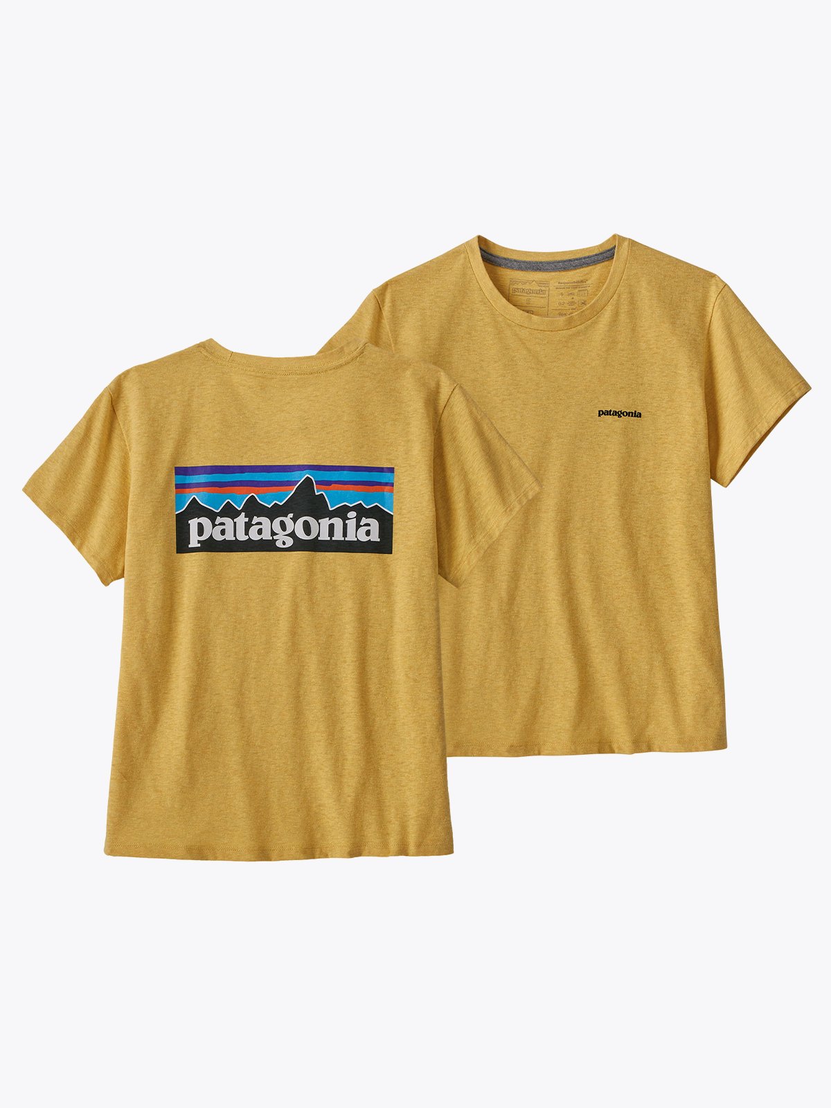 Patagonia Women’s P-6 Logo Responsibili-Tee Surfboard Yellow