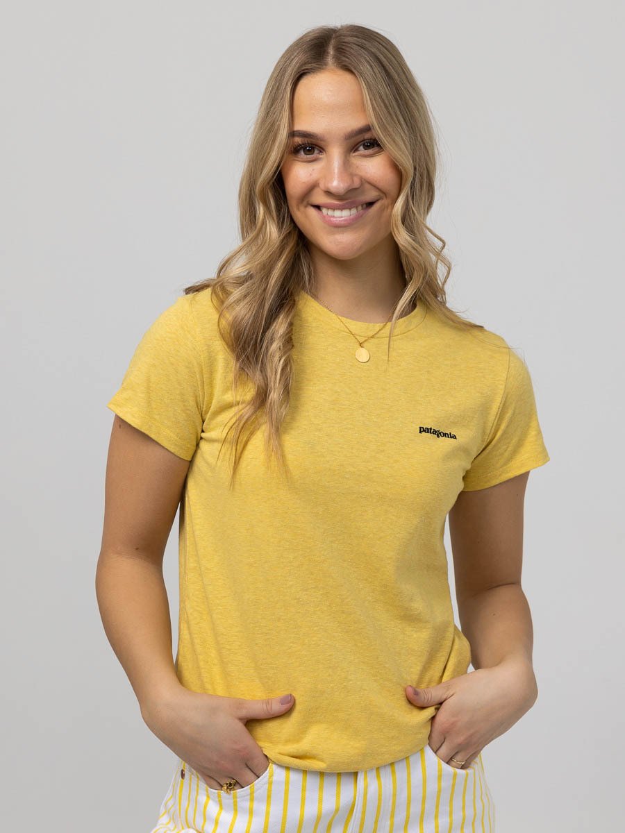 Patagonia Women’s P-6 Logo Responsibili-Tee Surfboard Yellow