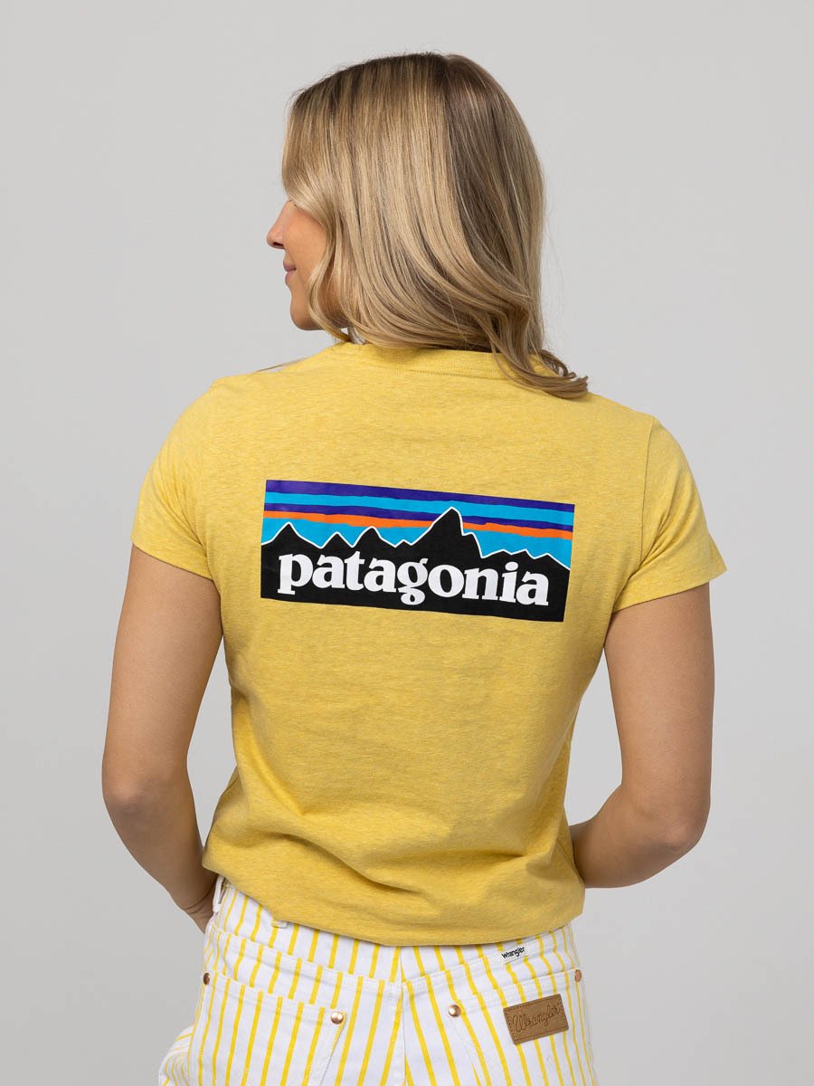 Patagonia Women’s P-6 Logo Responsibili-Tee Surfboard Yellow