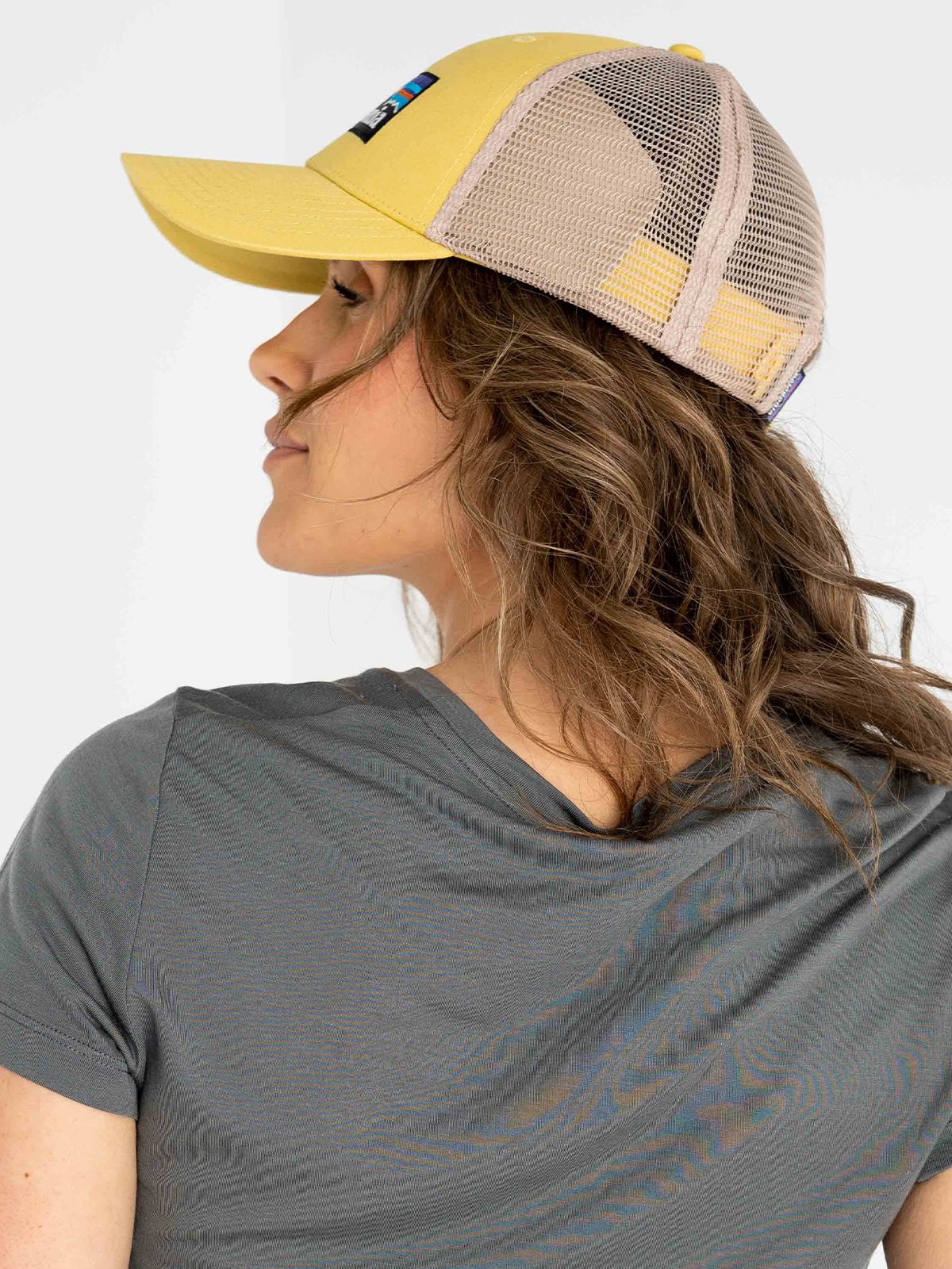 Patagonia P-6 Logo LoPro Trucker Hat Golden Yellow