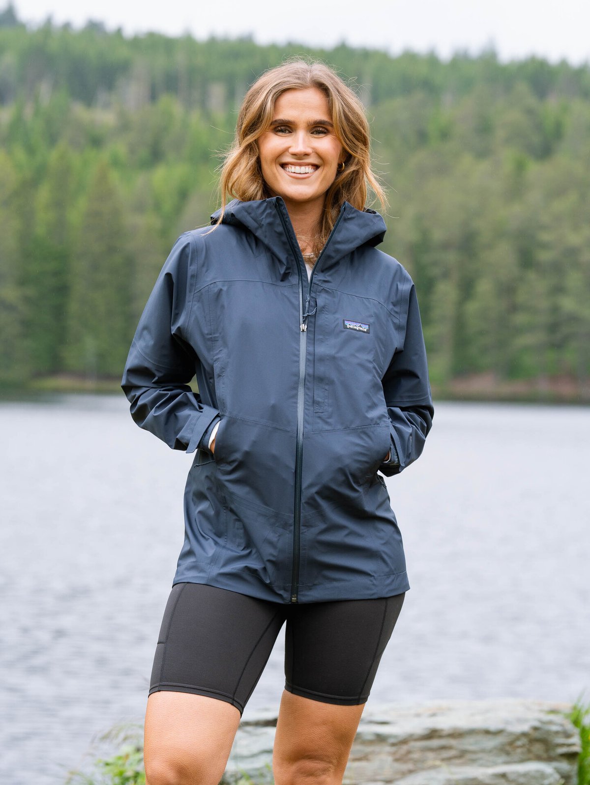 Patagonia Boulder Fork Rain Jacket Smolder Blue