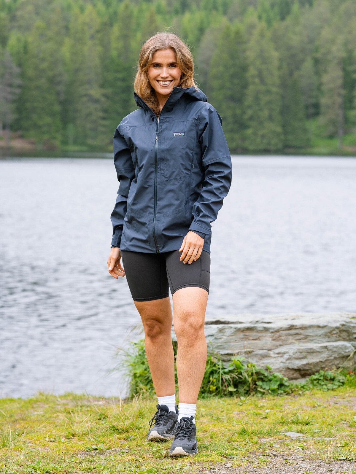 Patagonia Boulder Fork Rain Jacket Smolder Blue