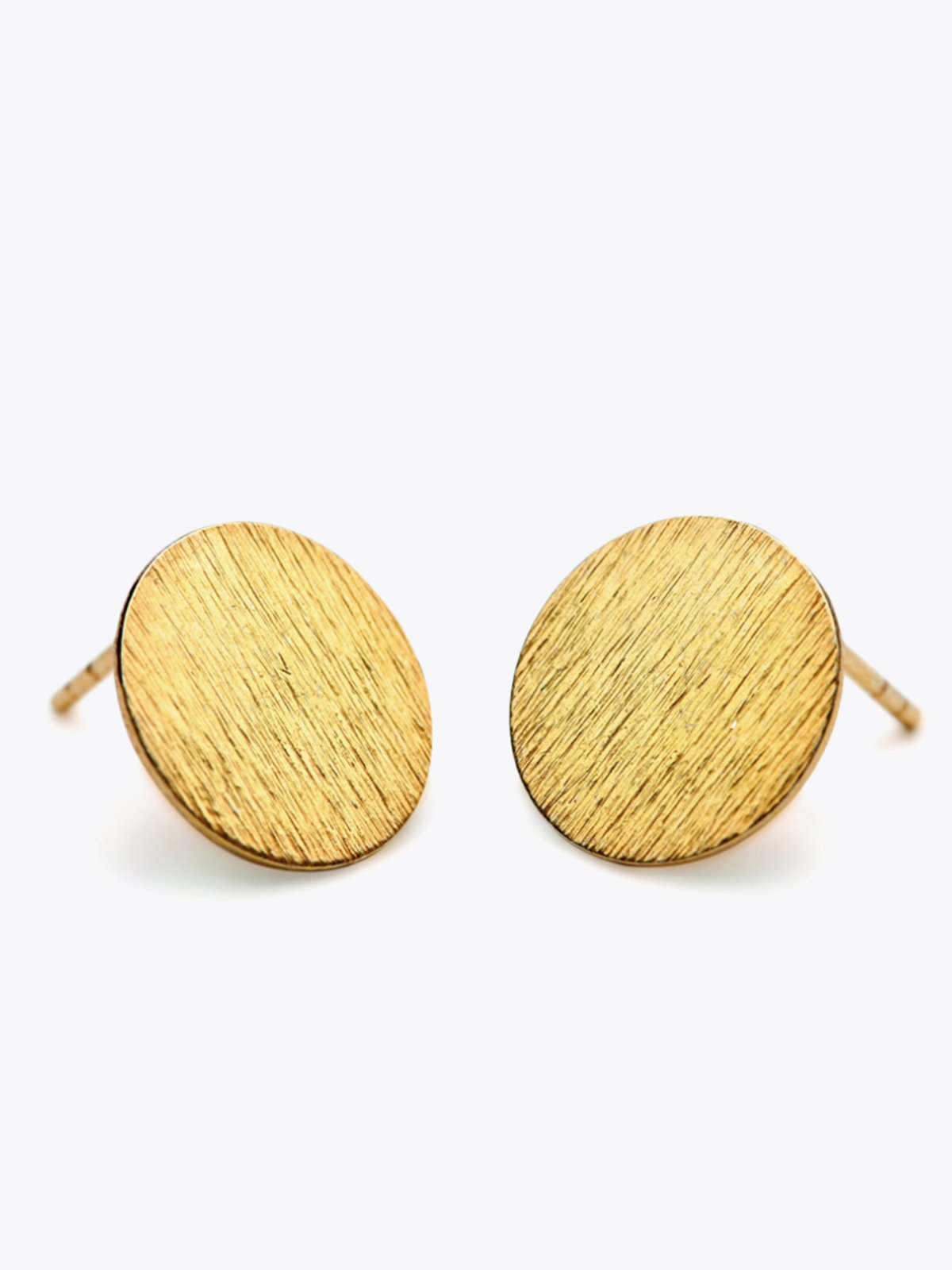 Pernille Corydon Small Coin Earsticks Gold - Gullbelagt sølv / Sterlingsølv