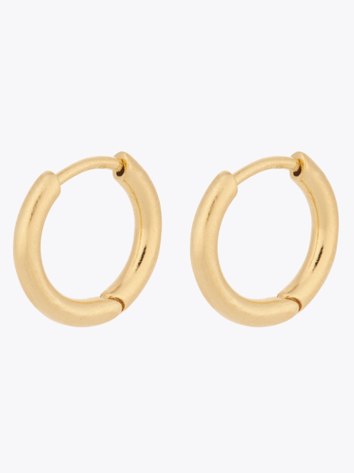 Pernille Corydon Solid Huggies Gold - Gullbelagt sølv / Sterlingsølv