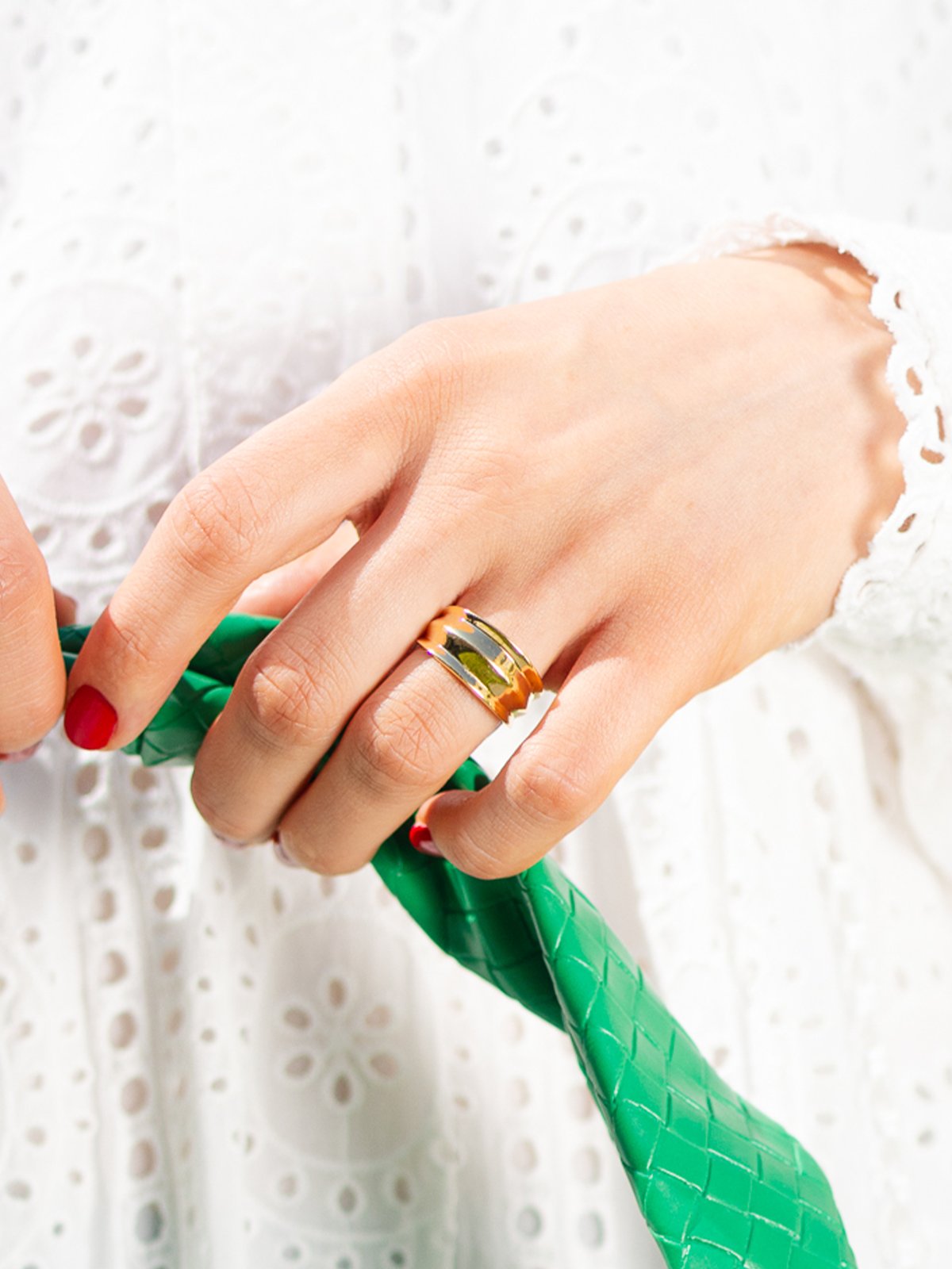 Pernille Corydon Ocean Shine Ring Gold Plated