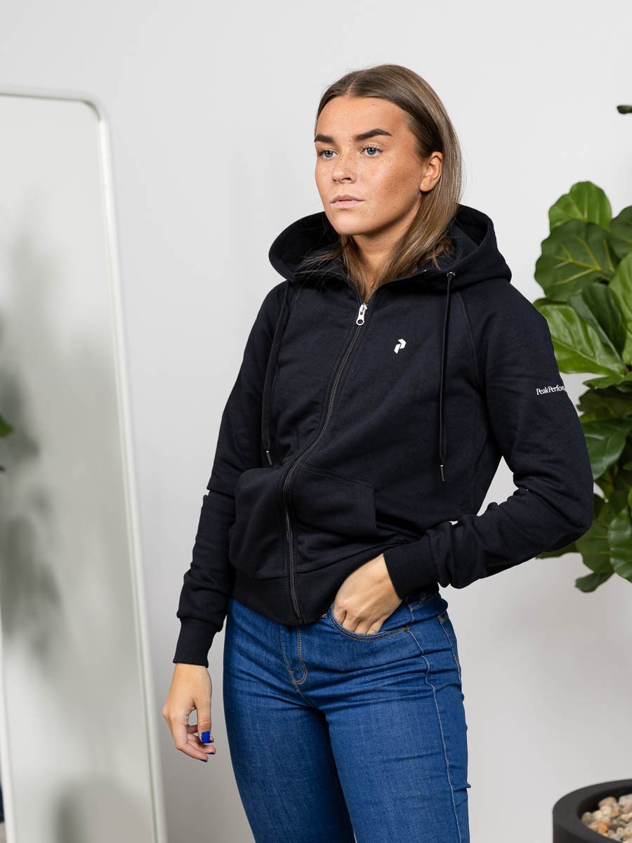 Peak Performance W Ground Zip Hood Black