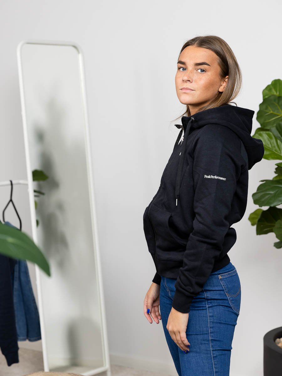 Peak Performance W Ground Zip Hood Black