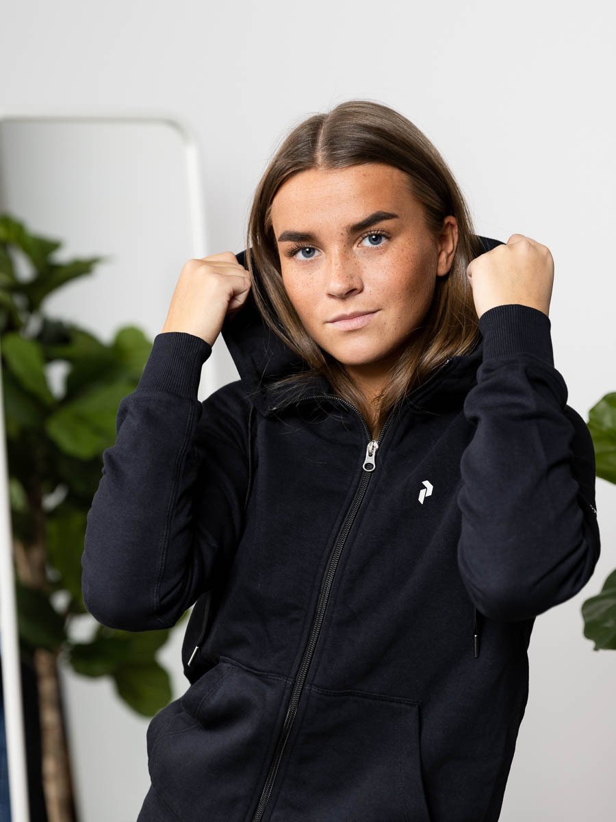 Peak Performance W Ground Zip Hood Black