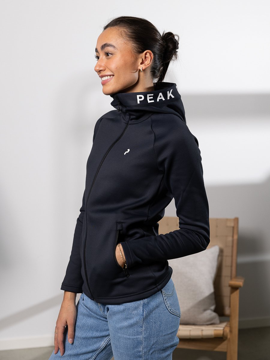 Peak Performance W Rider Zip Hood Jacket Black