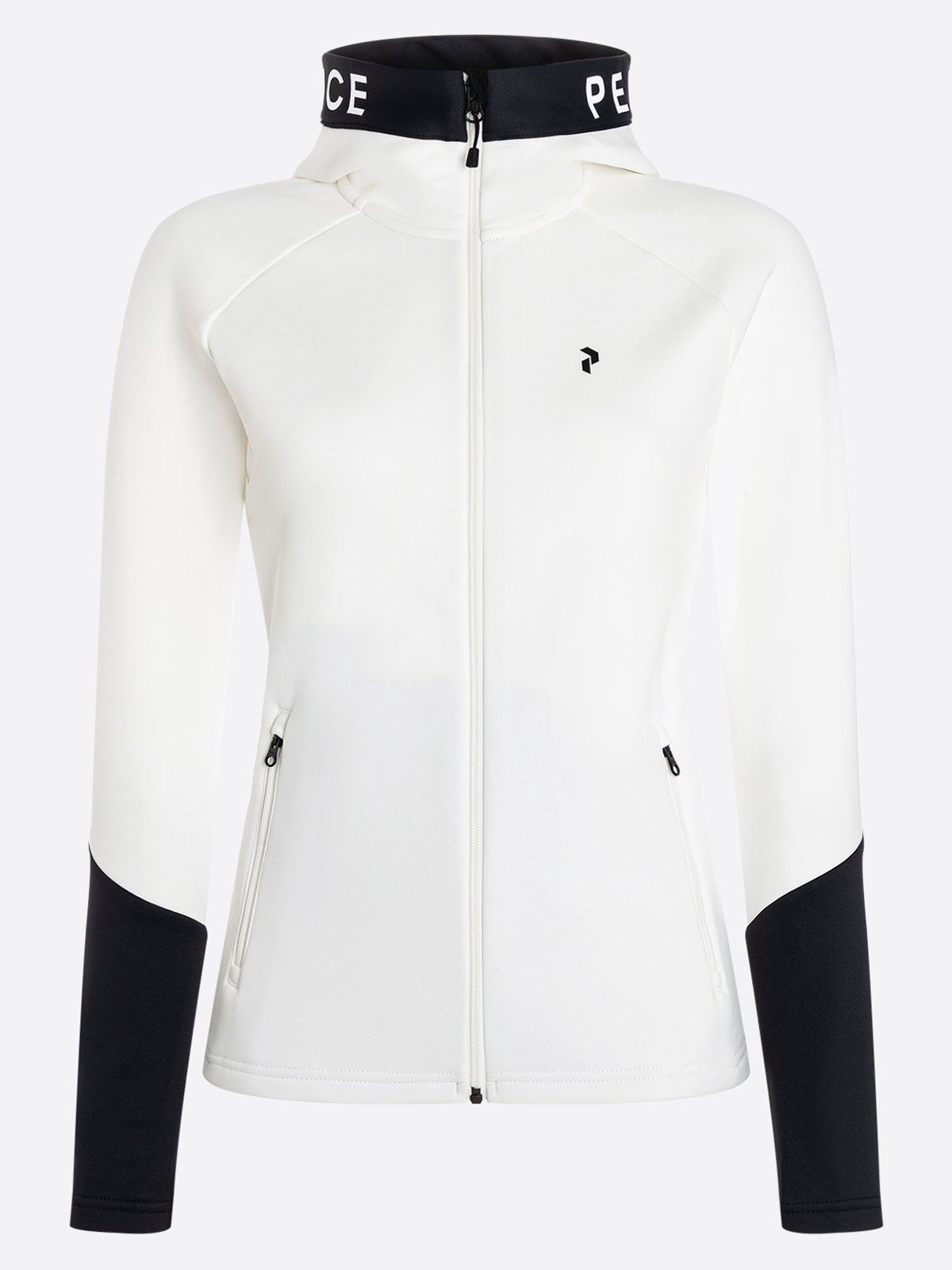 Peak Performance W Rider Zip Hood Jacket Off White / Black