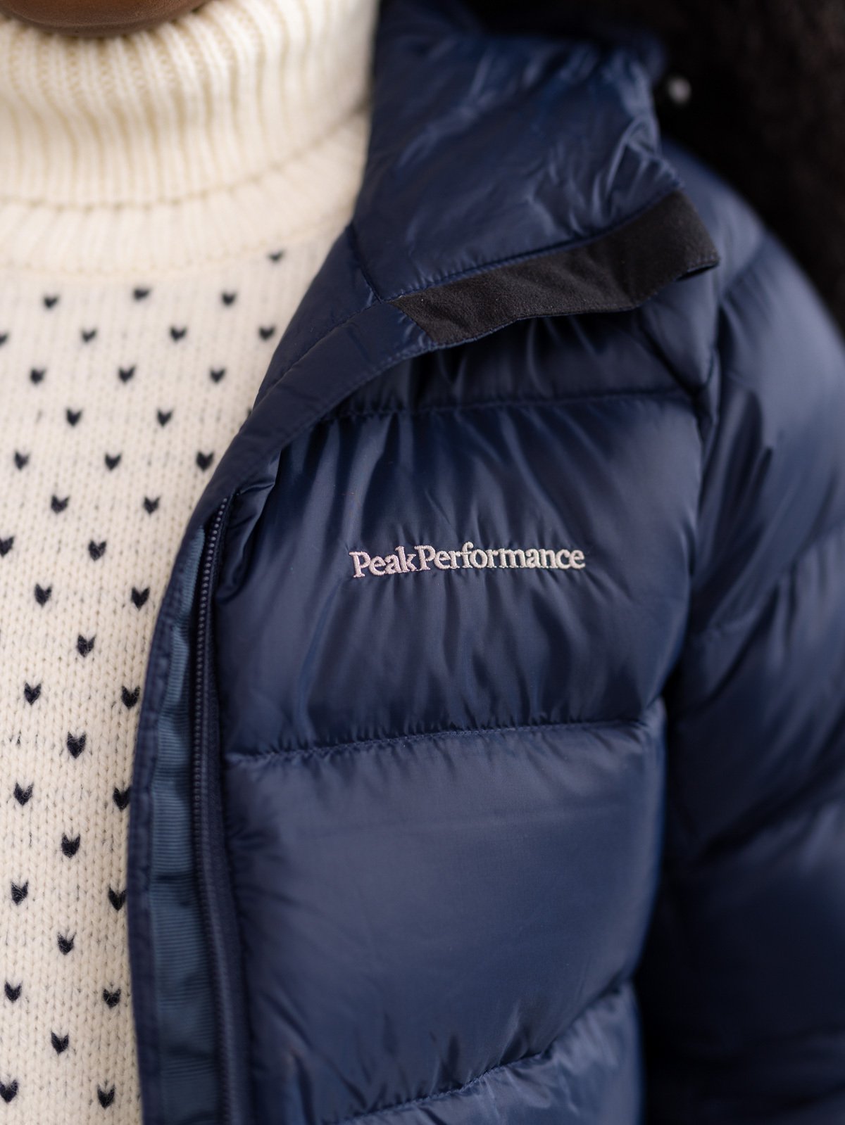 Peak Performance Down Hood Jacket Blue Shadow