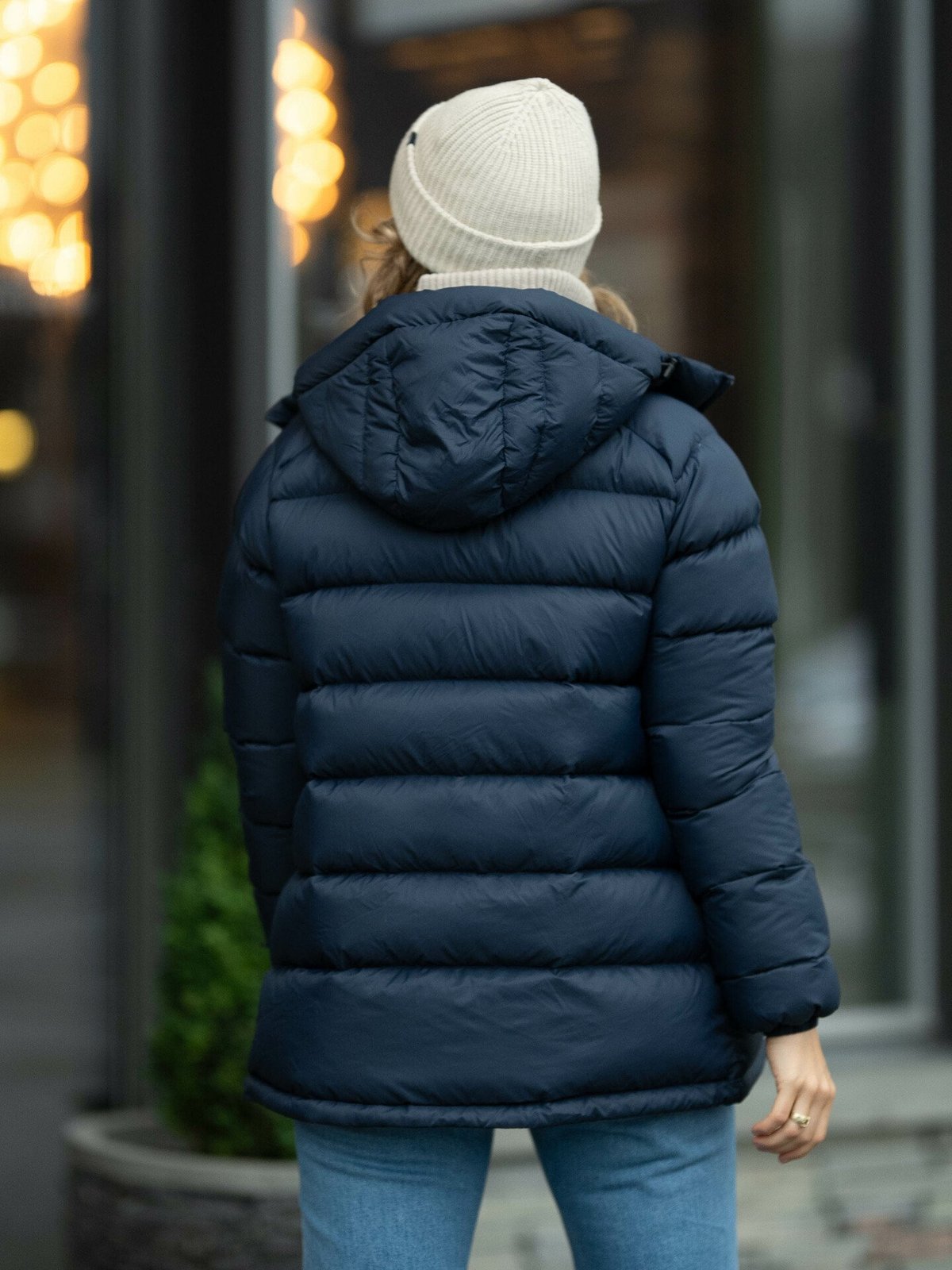 Peak Performance Down Hood Jacket Blue Shadow