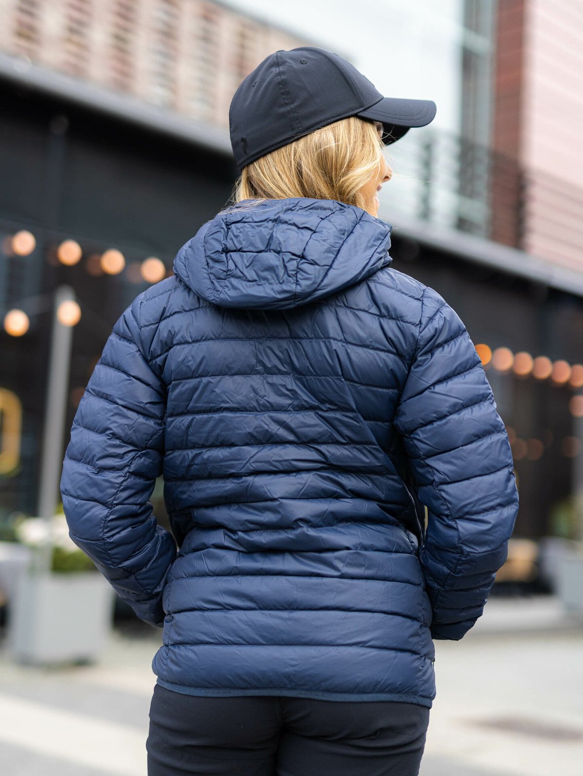 Peak Performance Down Liner Hood Jacket Blue Shadow