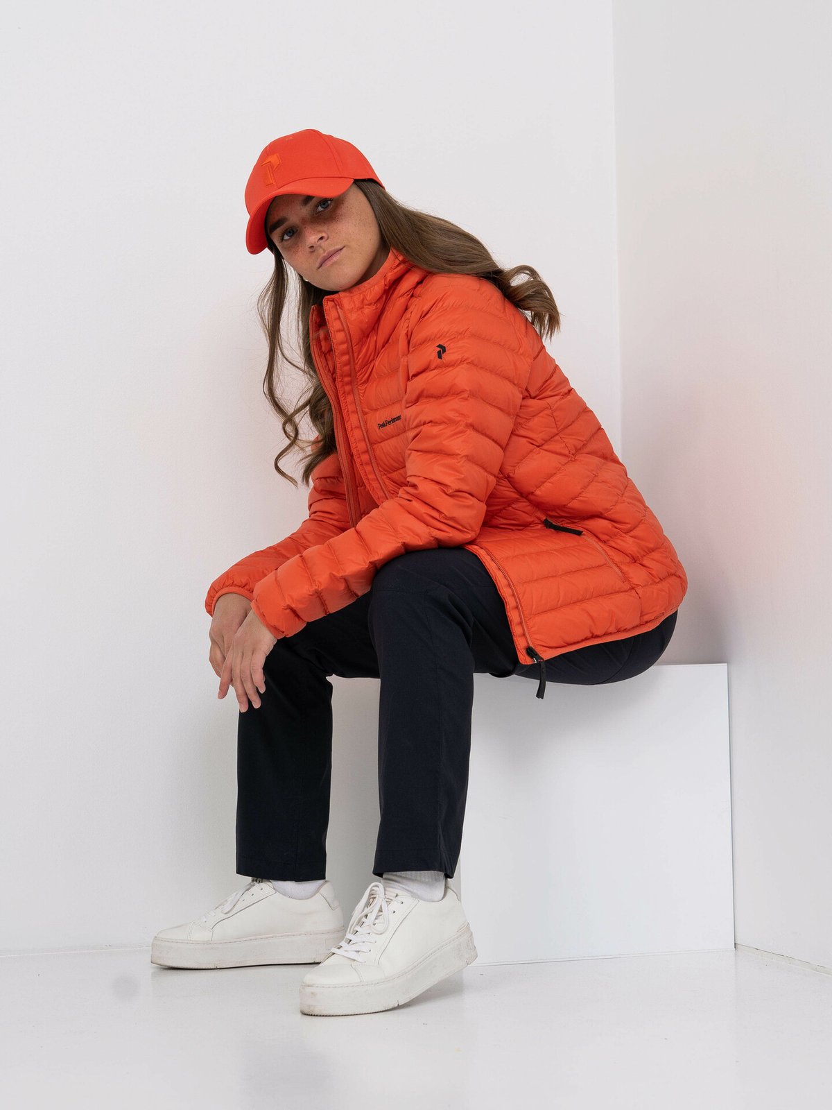 Peak Performance Down Liner Hood Jacket Oransje