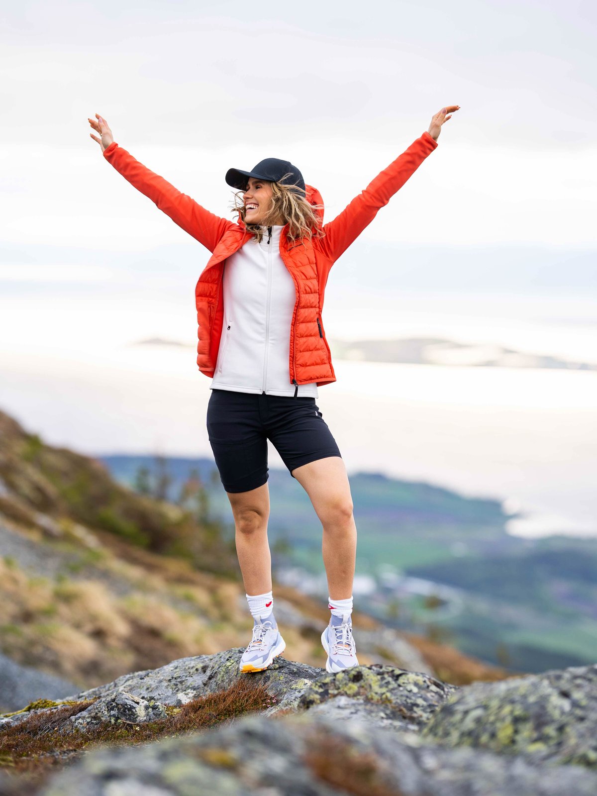 Peak Performance Down Hybrid Hood Jacket Oransje