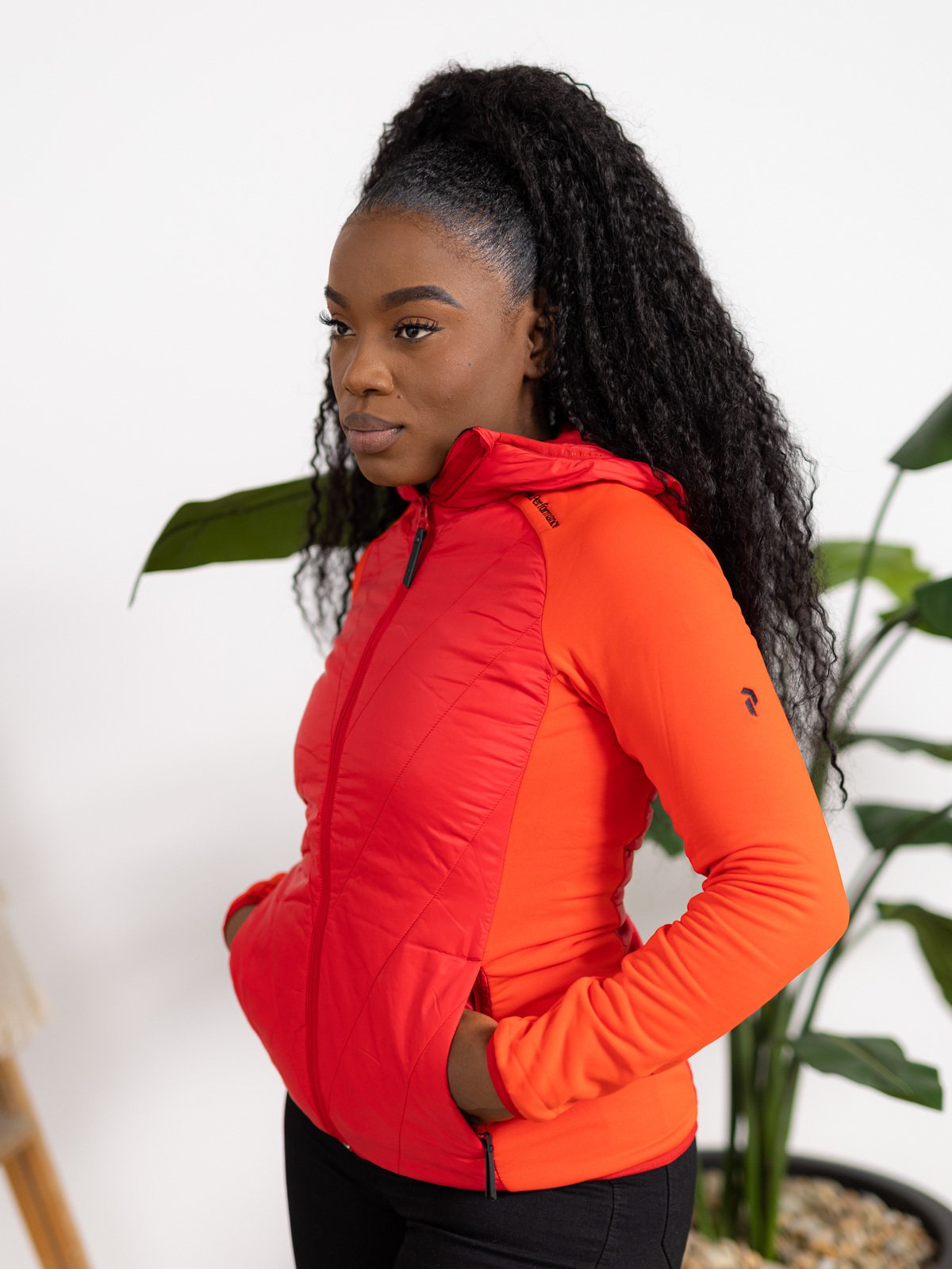 Peak Performance Insulated Hybrid Hood Racing Red