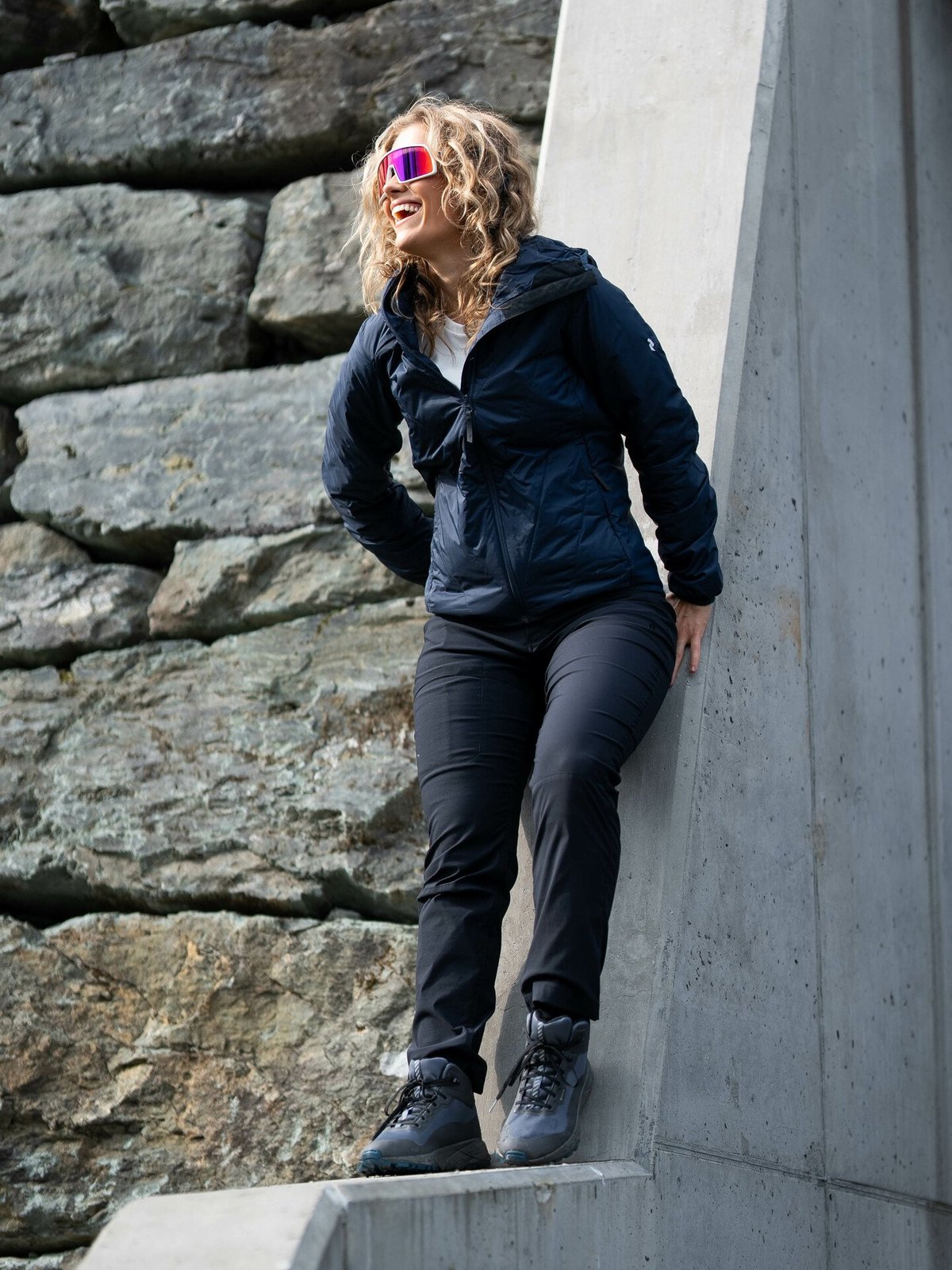 Peak Performance Insulated Liner Hood Blue Shadow