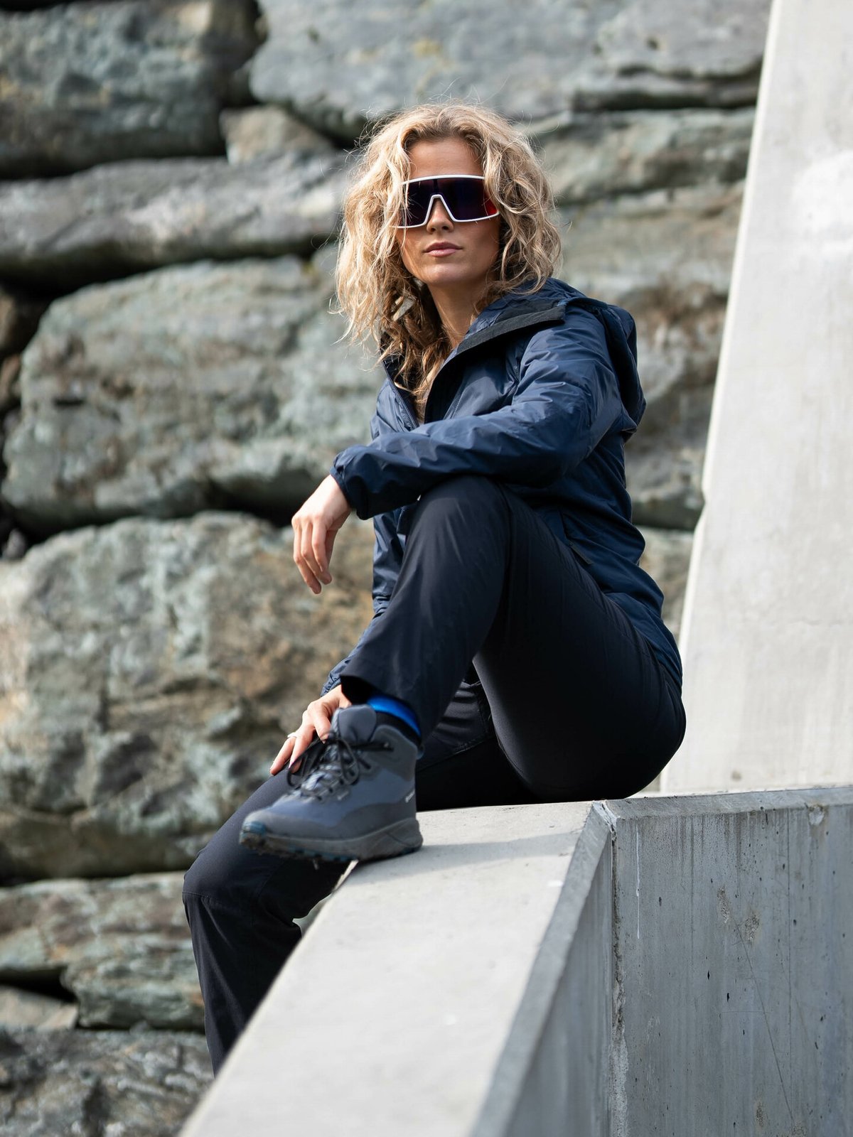 Peak Performance Insulated Liner Hood Blue Shadow