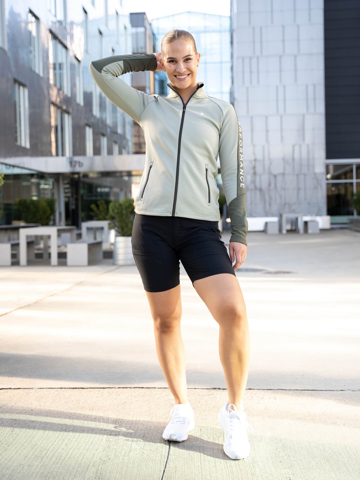 Peak Performance Rider Mid Zip Jacket Limit Green / Pine