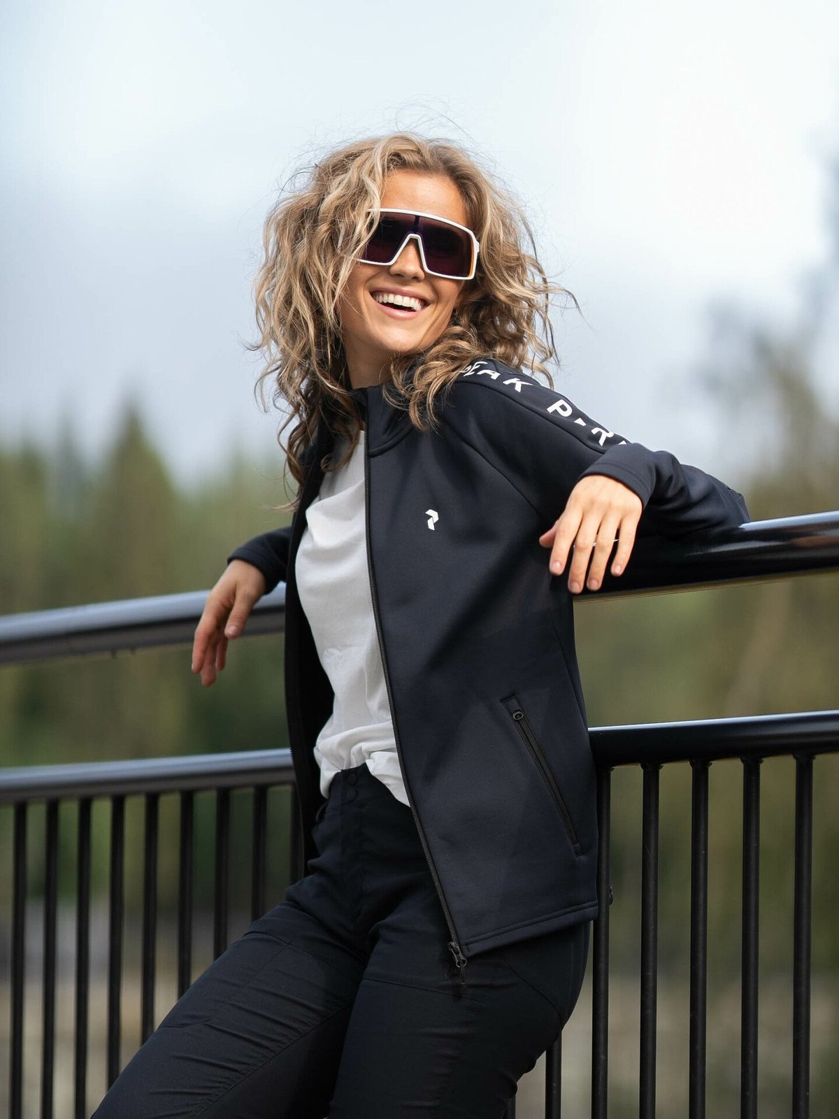 Peak Performance Rider Mid Zip Jacket Black