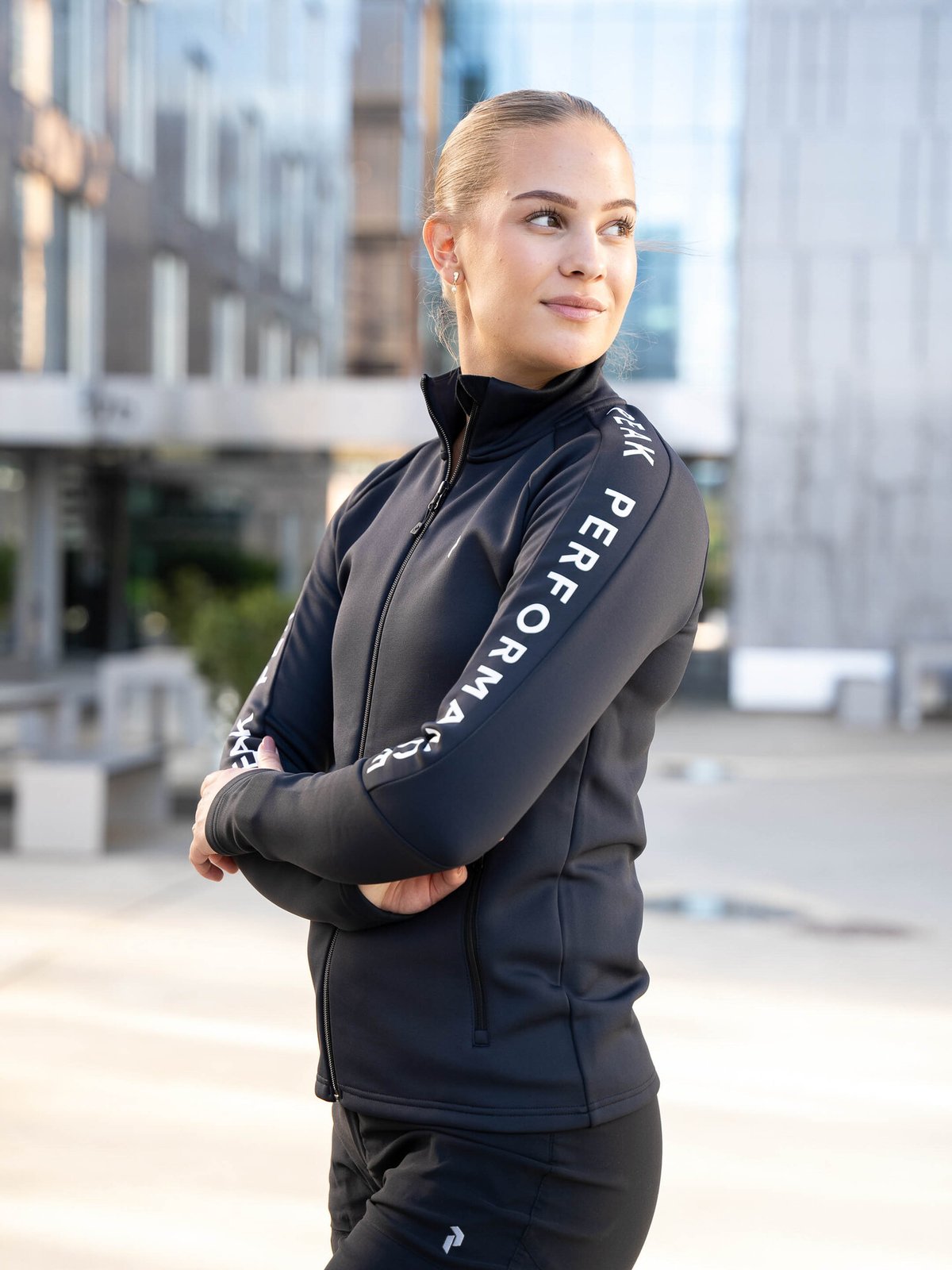 Peak Performance Rider Mid Zip Jacket Black