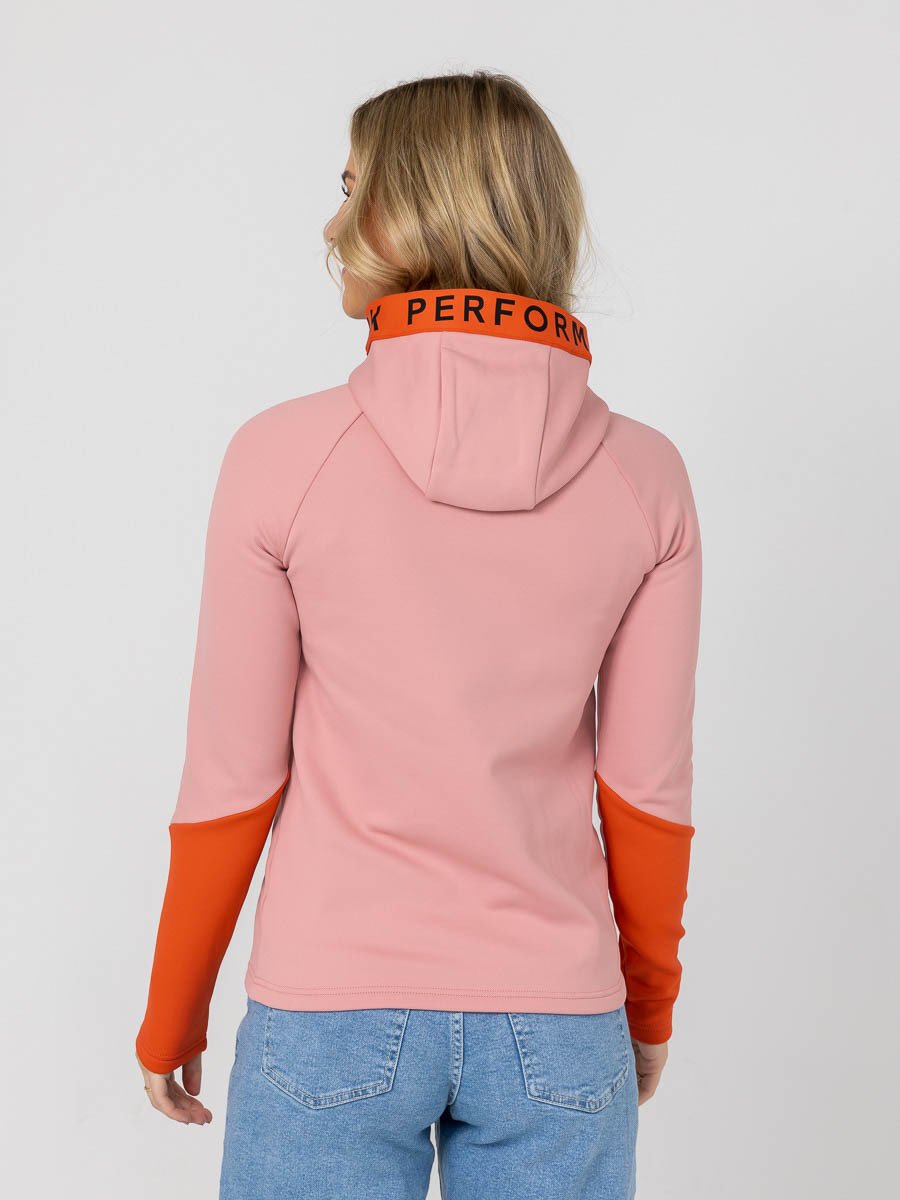 Peak Performance Rider Mid Zip Hood Rosa