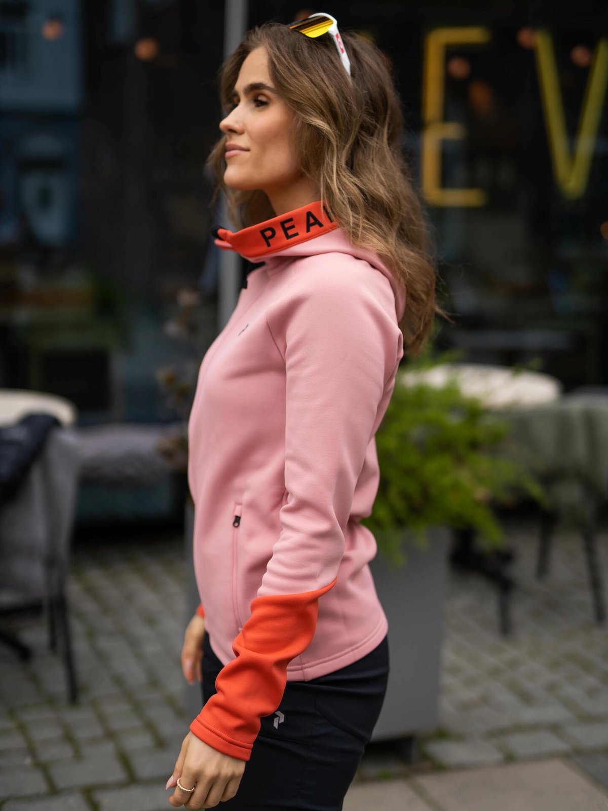 Peak Performance Rider Mid Zip Hood Rosa