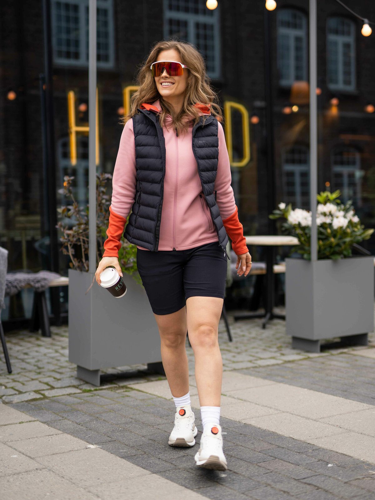 Peak Performance Rider Mid Zip Hood Rosa