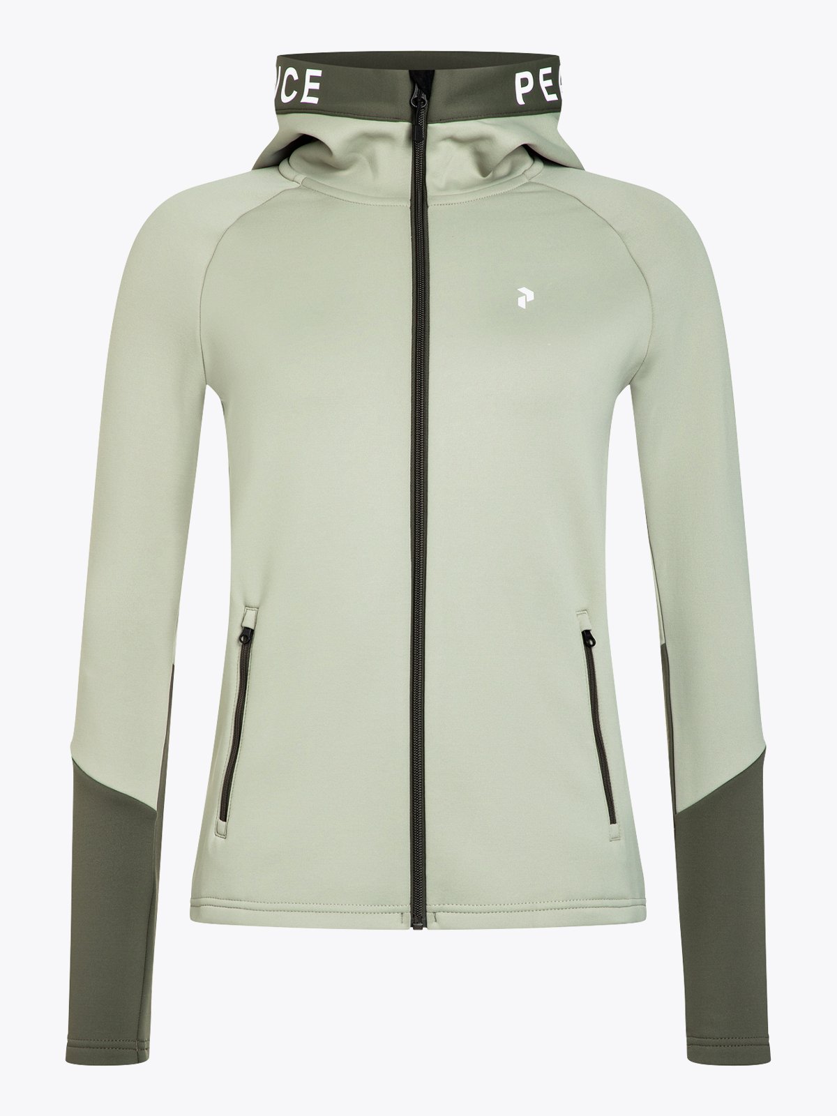 Peak Performance Rider Mid Zip Hood Grønn