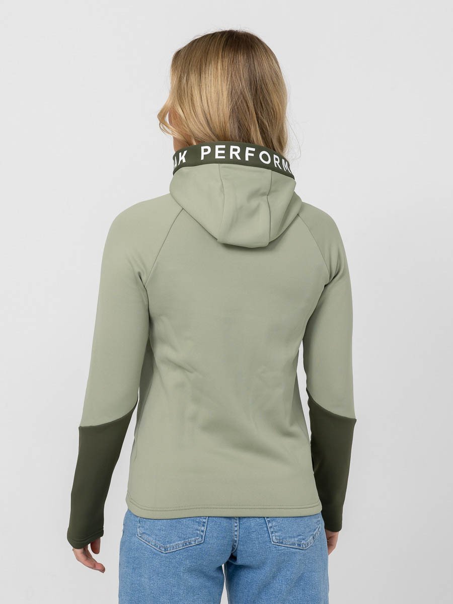 Peak Performance Rider Mid Zip Hood Grønn