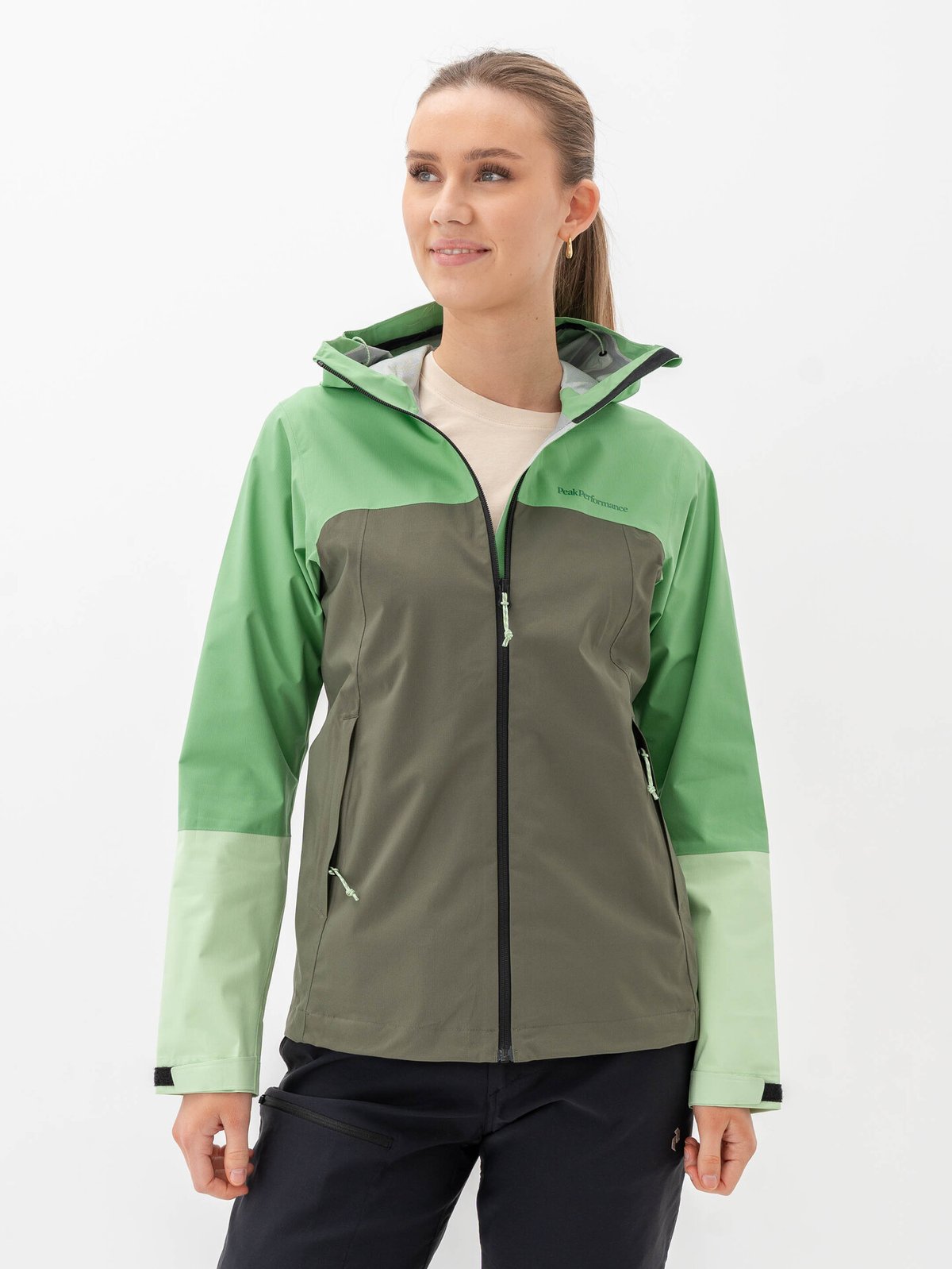 Peak Performance Trail Hipe Shell Jacket Peppermint / Pine Needle