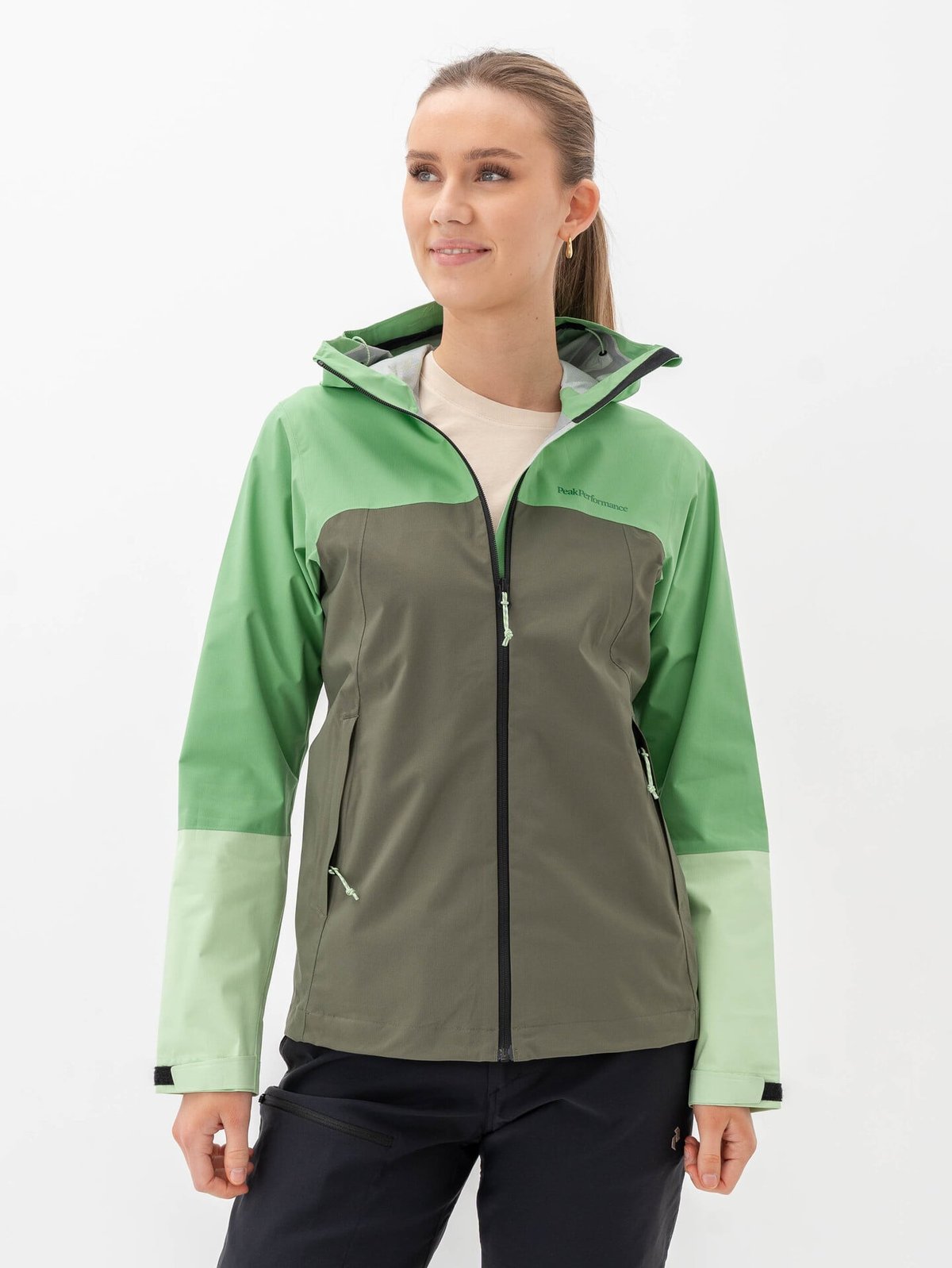 Peak Performance Trail Hipe Shell Jacket Peppermint / Pine Needle